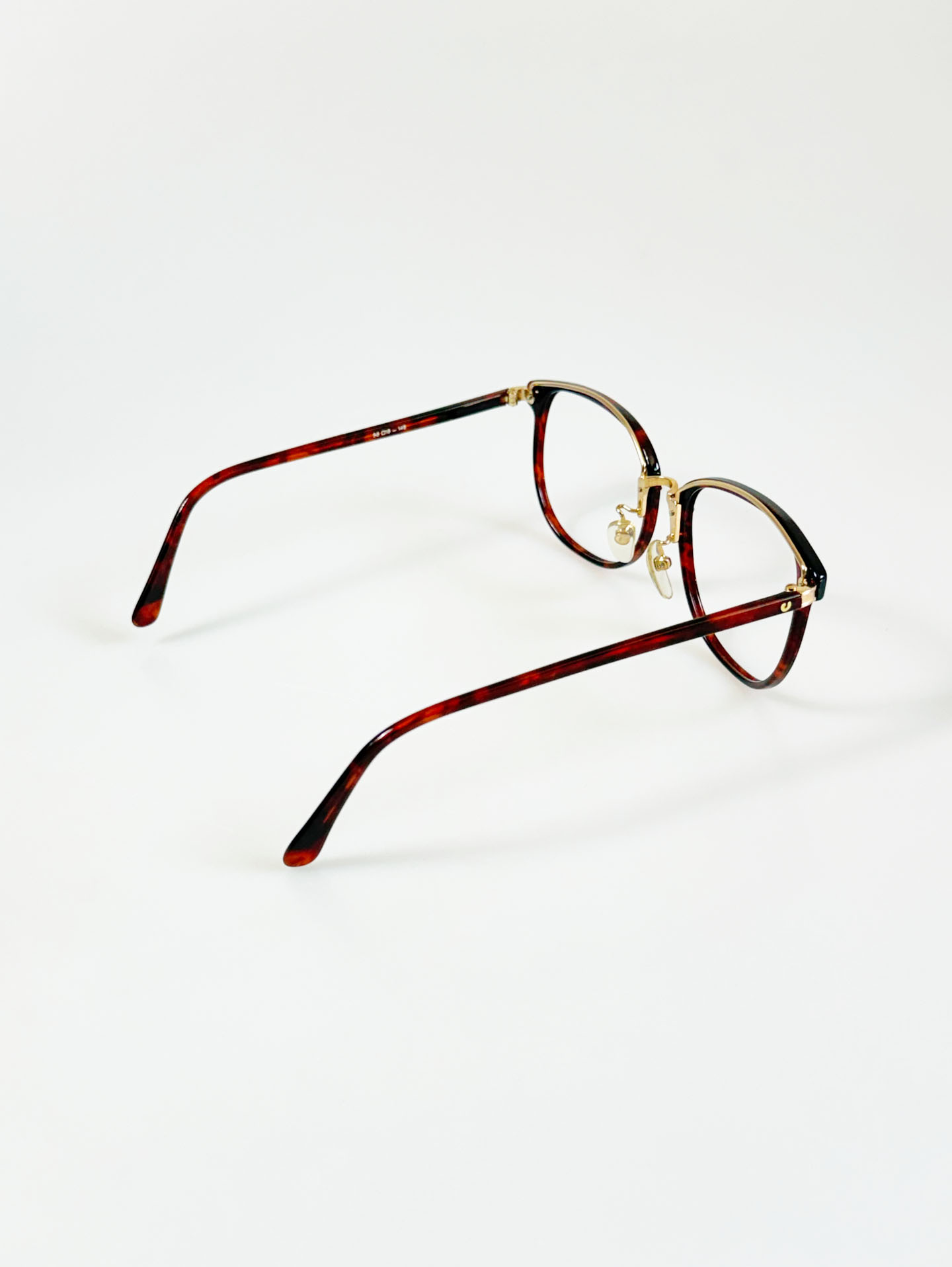 90's CHARLES JOURDAN PARIS Tortoiseshell Browline Square Frame Glasses
