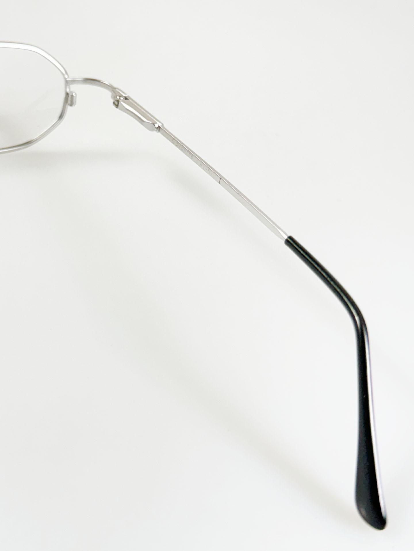 DIGNITE Silver Slim Oval Metal Glasses