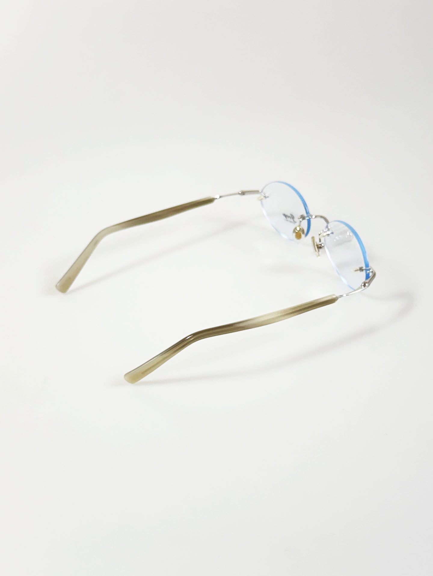 JEEP Rimless Oval Silver Metal Glasses