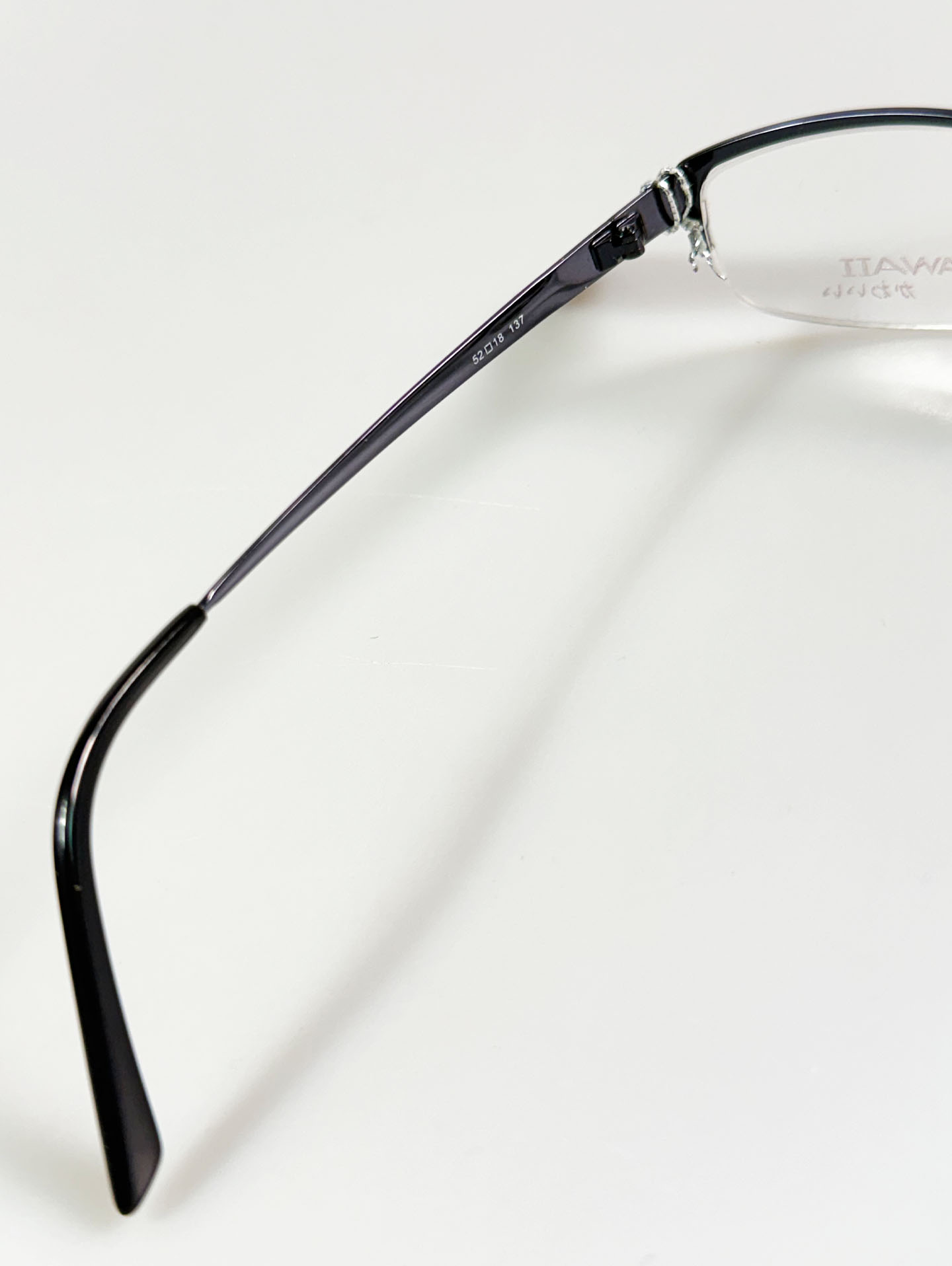 Series 01. GAWAII Vintage Titanium Semi-Rimless Eyewear Collection
