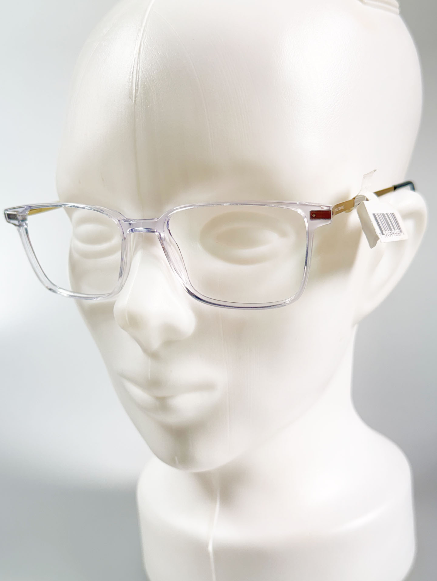 MOLESKINE EYEWEAR Crystal Clear Square Acetate Combo Frame Glasses