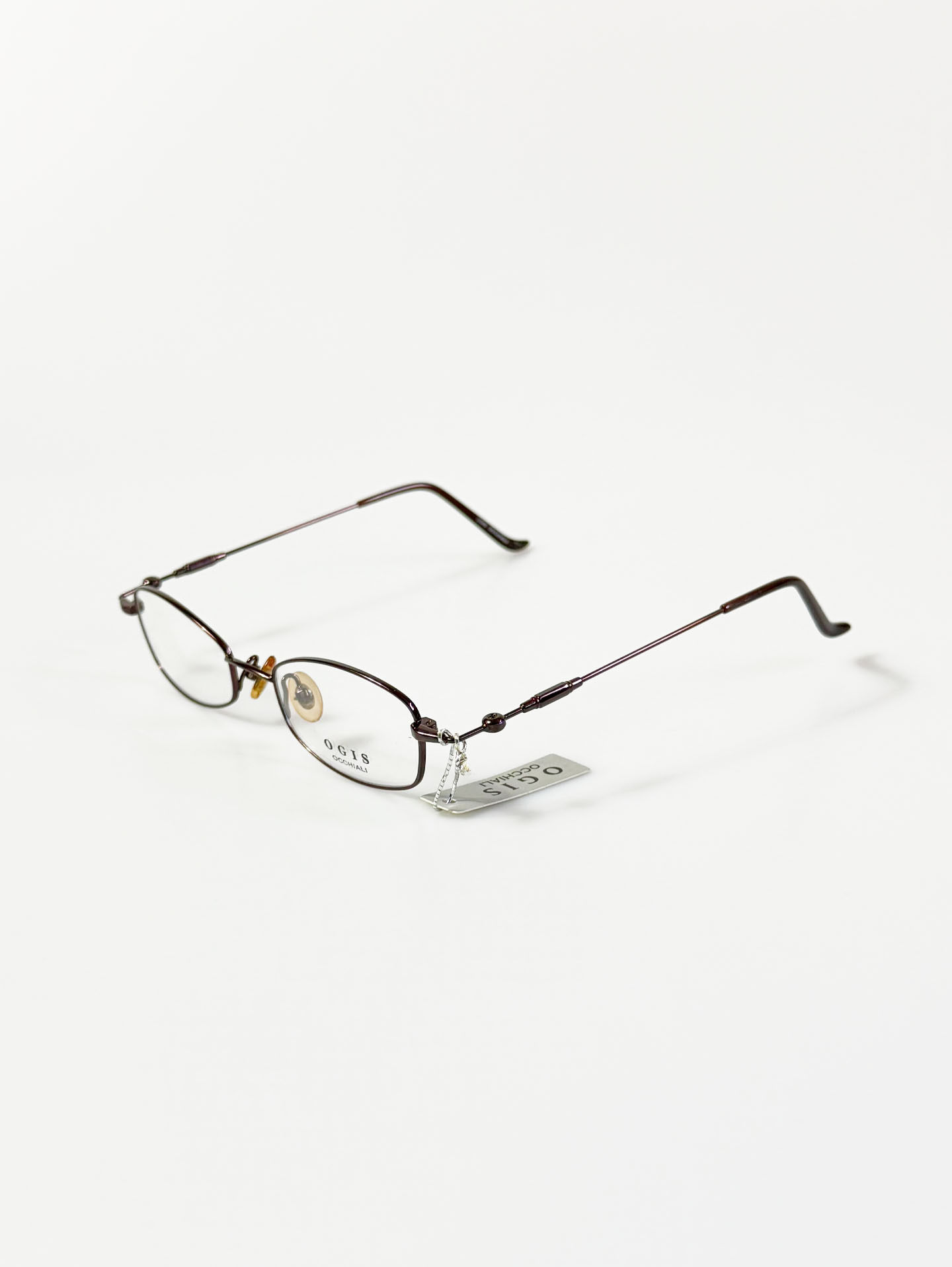 OGIS OCCHIALI Slim Square Metal Frame Glasses
