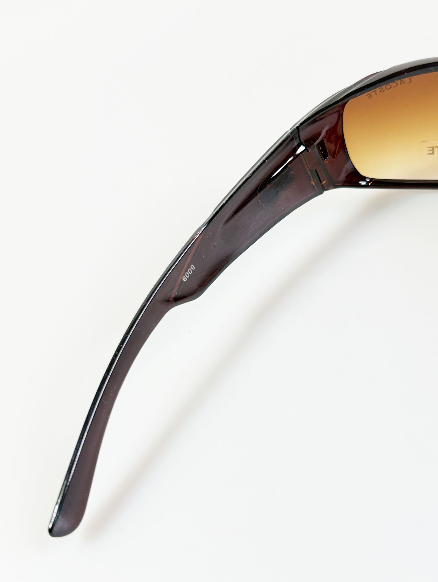 90's Lacoste Square Wraparound Tinted Sunglasses