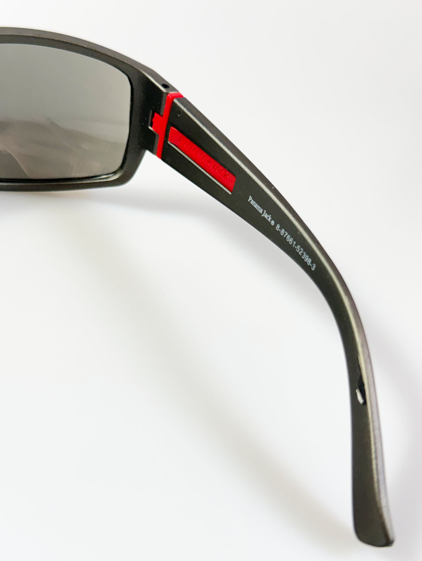 PANAMA JACK Dark Gray Wraparound Square Frame Sunglasses