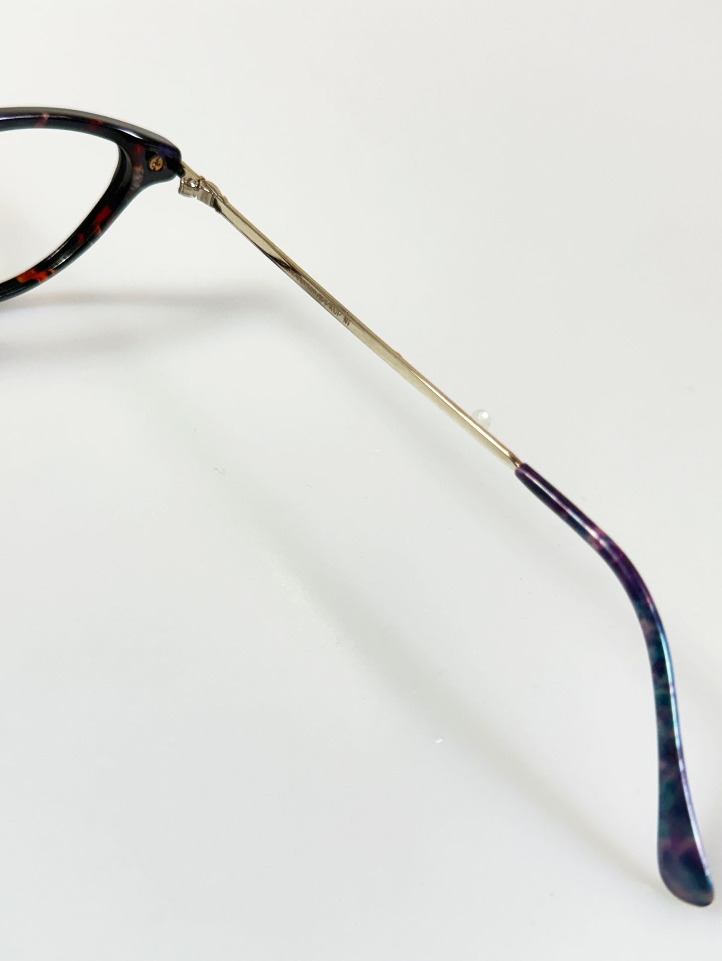 90's SEVA SCHAN Cat-Eye Horn-Rim Frame Glasses
