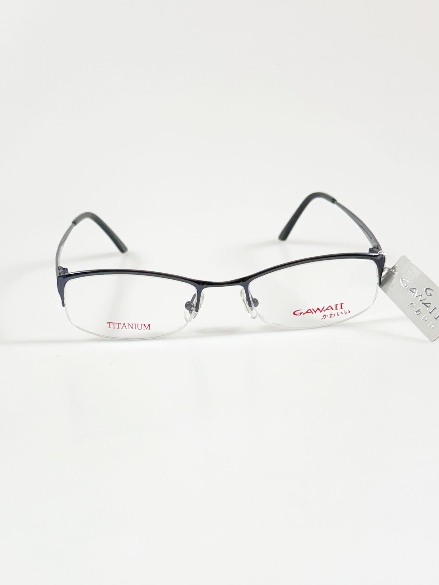 Series 01. GAWAII Vintage Titanium Semi-Rimless Eyewear Collection