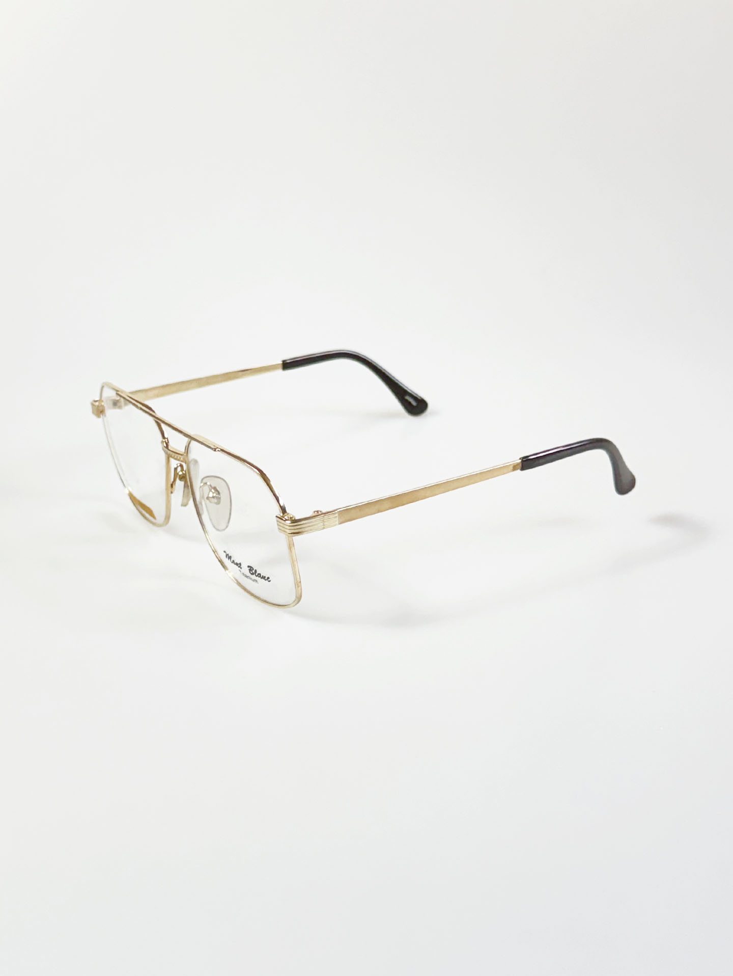 90's MONT BLANC Gold Titanium Boeing Frame Glasses