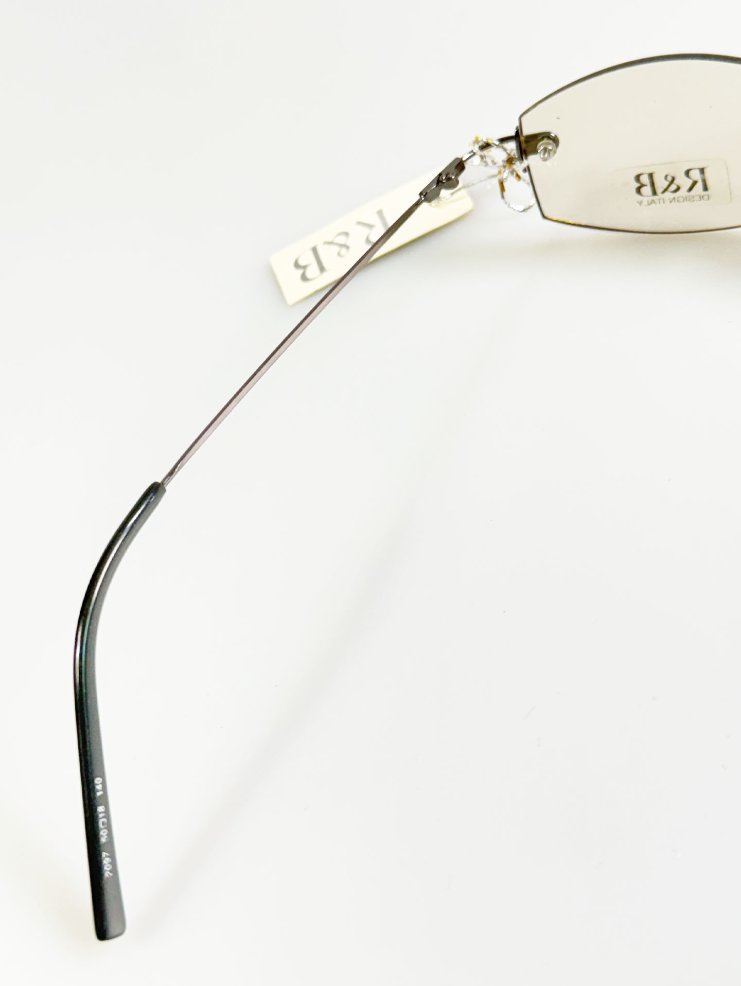 R&B Eyewear Rimless Square Metal Glasses