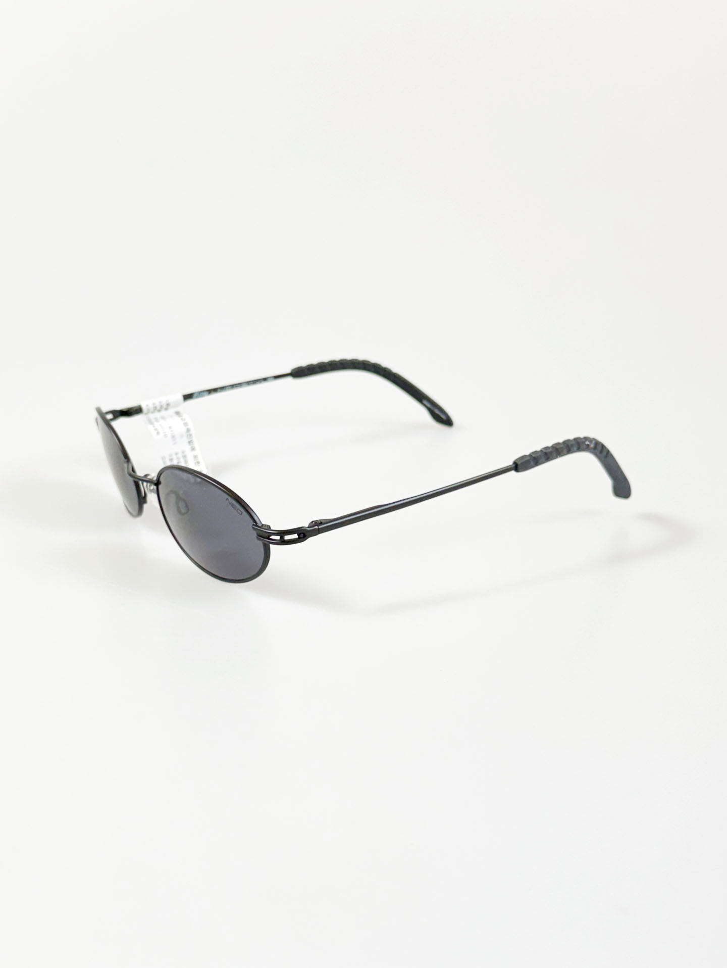 HOLIDAY by NEOSTYLE Black Slim Oval Metal Frame Sunglasses