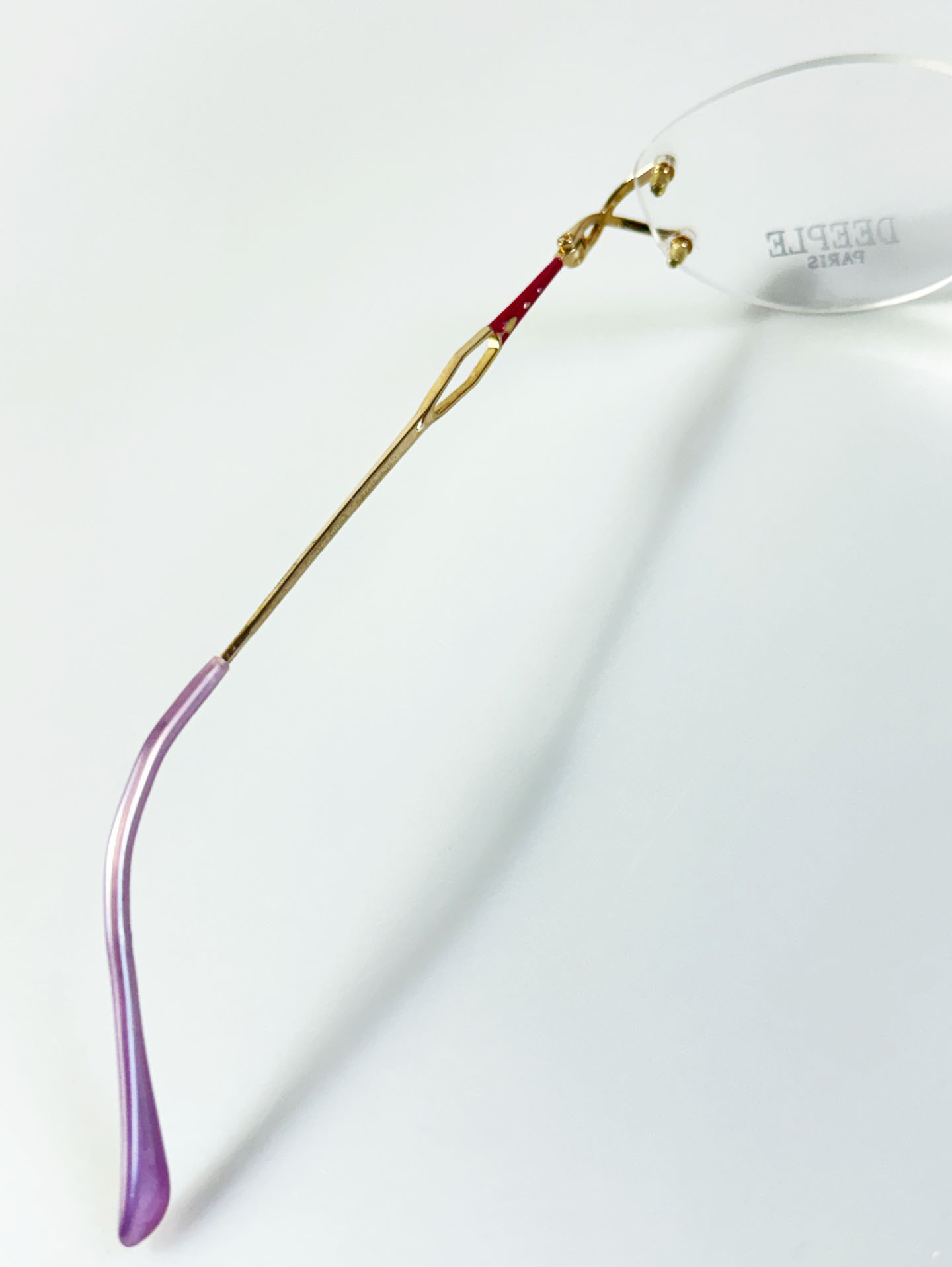 DEEPLE Paris Rimless Oval Gold Metal Glasses