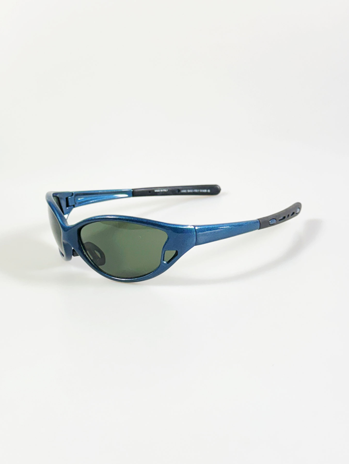 90's Blue Wraparound Sports Frame Sunglasses