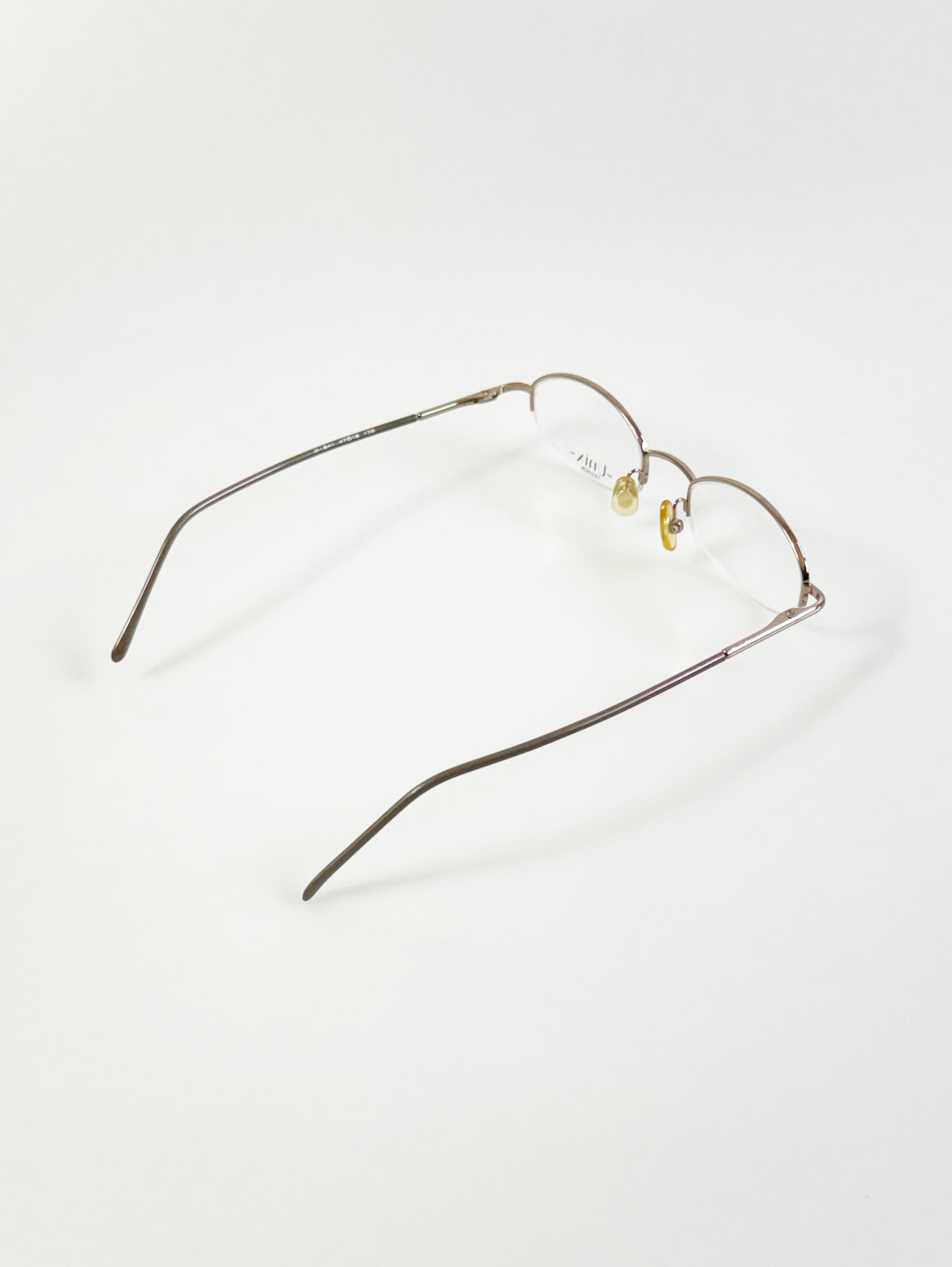 UNIX Half-Rim Silver-Gold Oval Metal Glasses