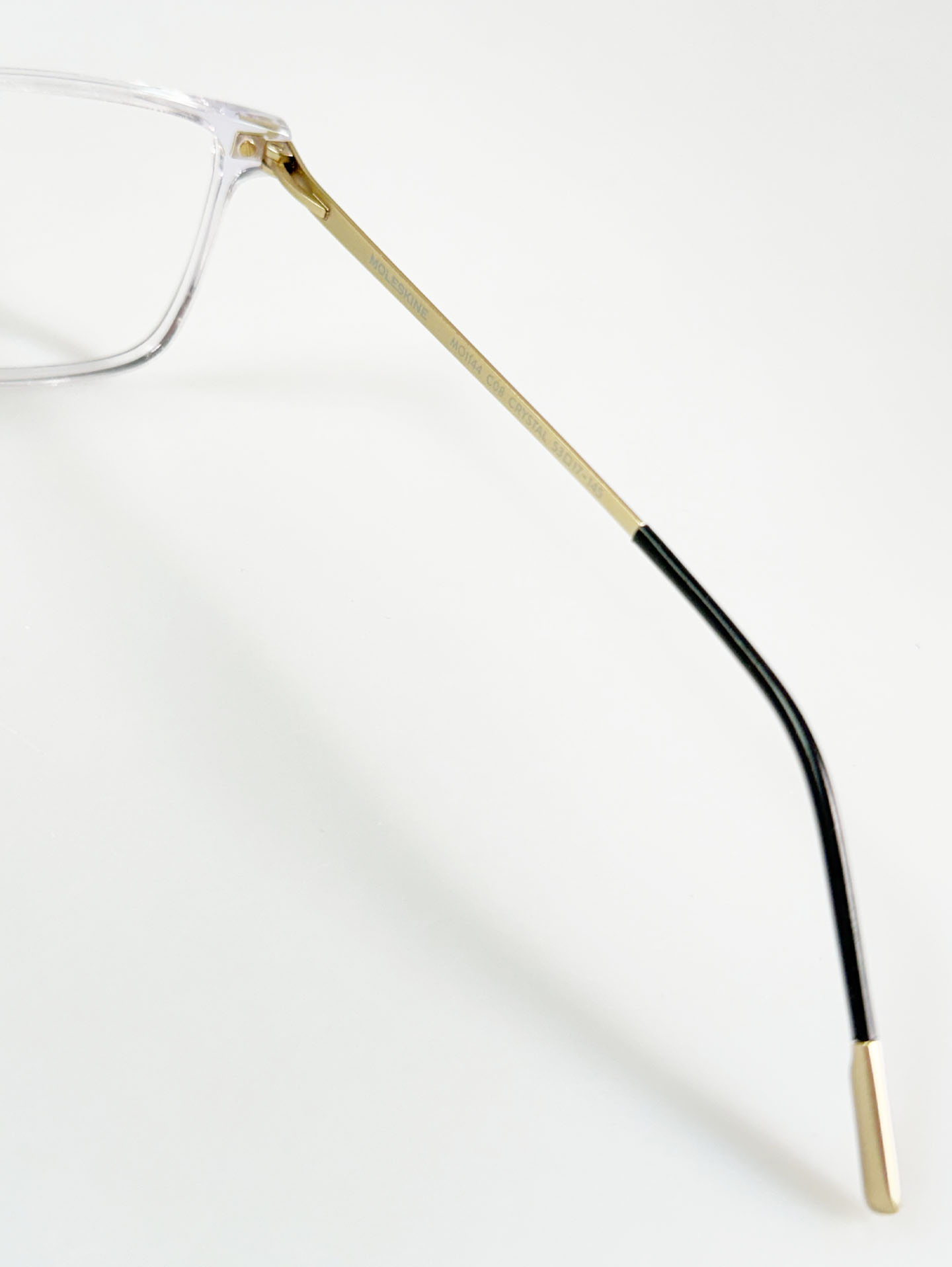 MOLESKINE EYEWEAR Crystal Clear Square Acetate Combo Frame Glasses