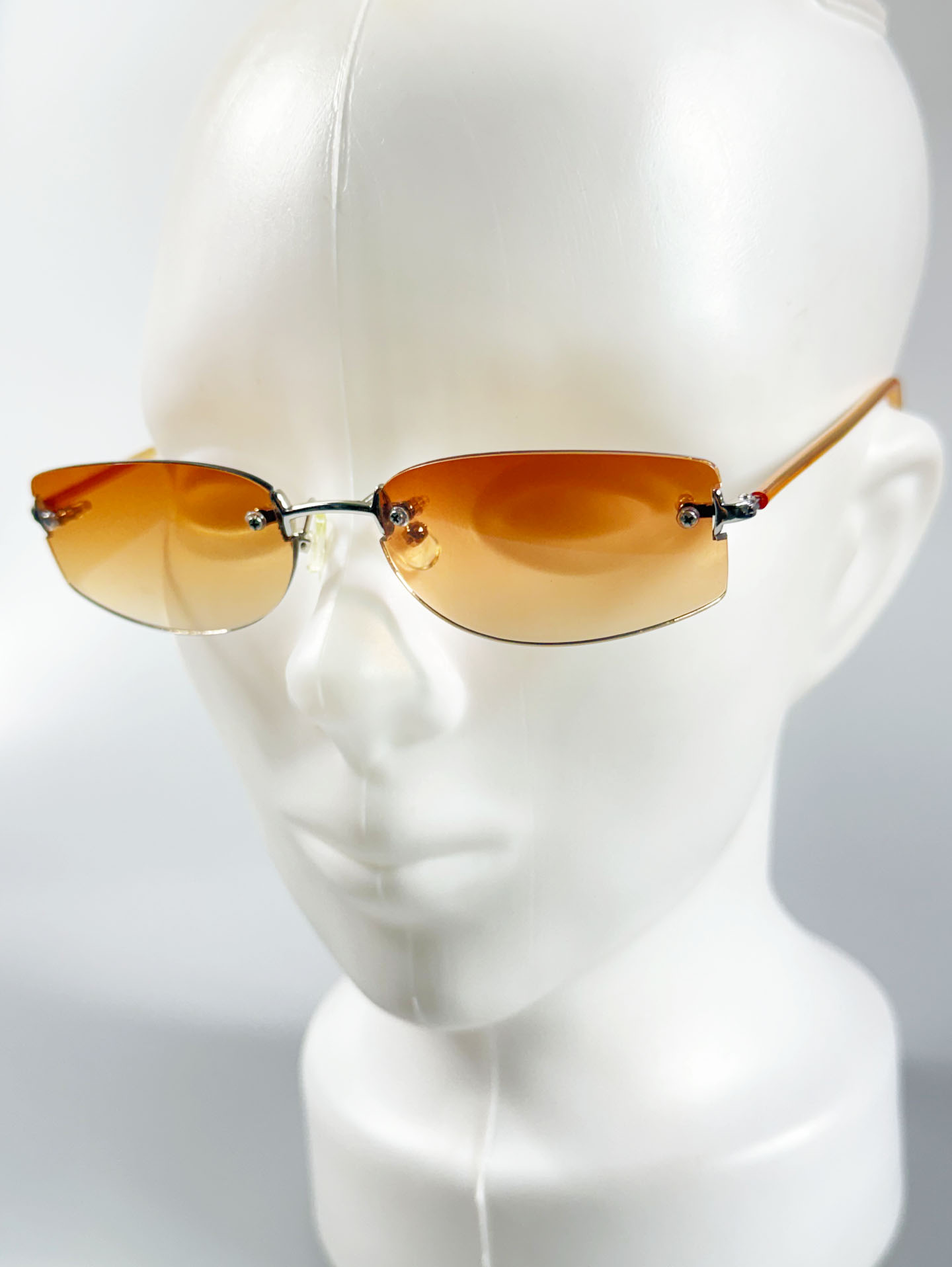 CAPRIO Rimless Square Metal Tint Sunglasses