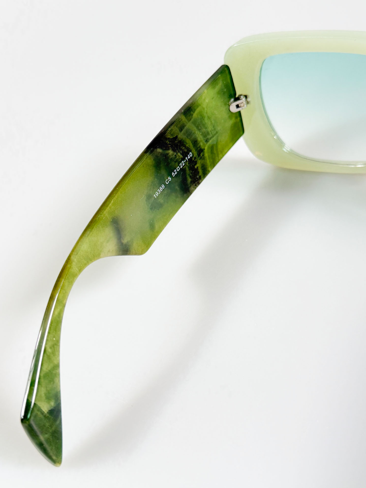 Mint Green Oversized Bold Square Tint Sunglasses