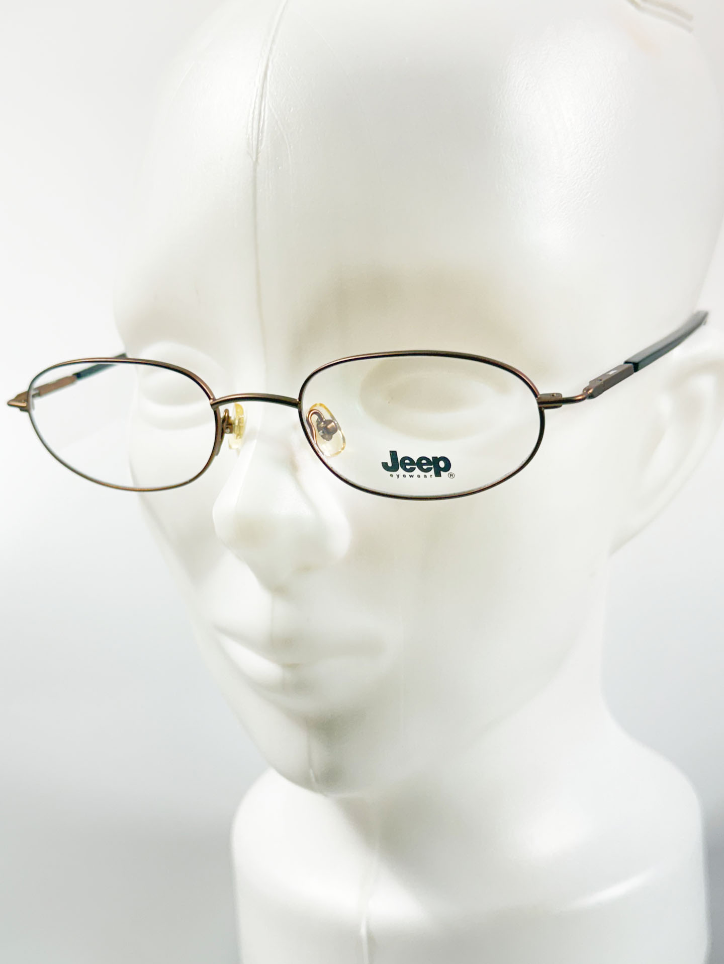 JEEP Bronze Slim Oval Metal Glasses