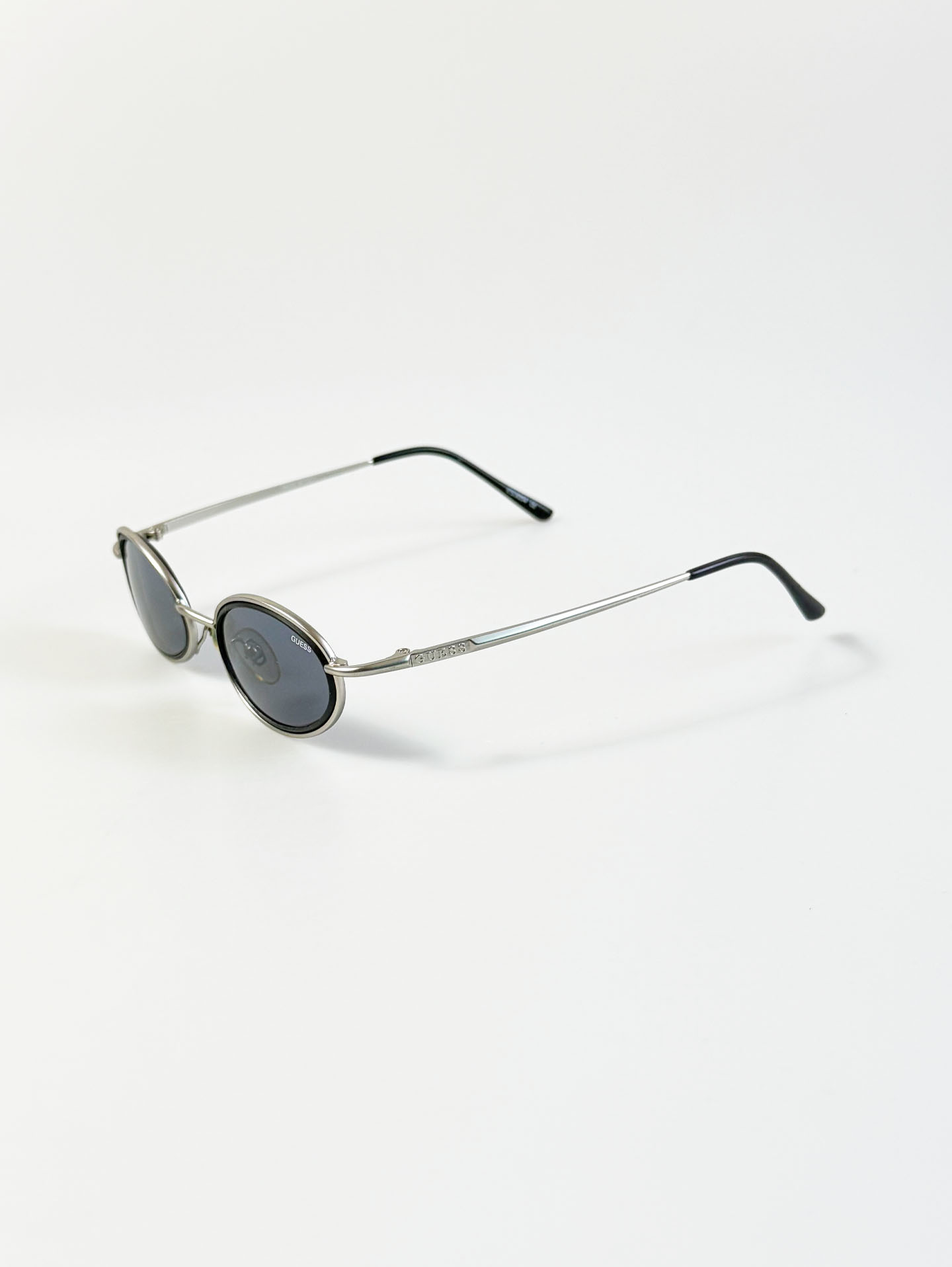 GUESS Silver Combi Oval Metal Sunglasses