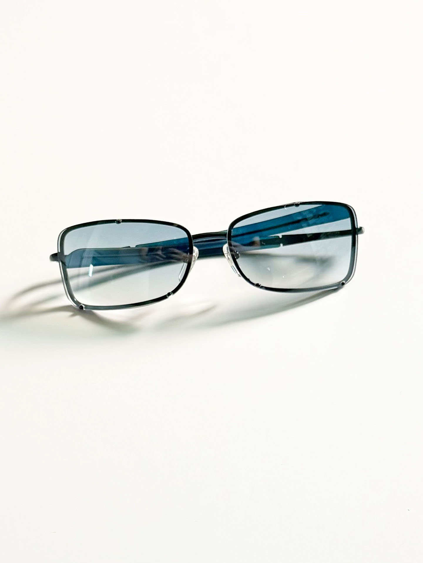 IXRON Rimless Square Metal Tint Sunglasses