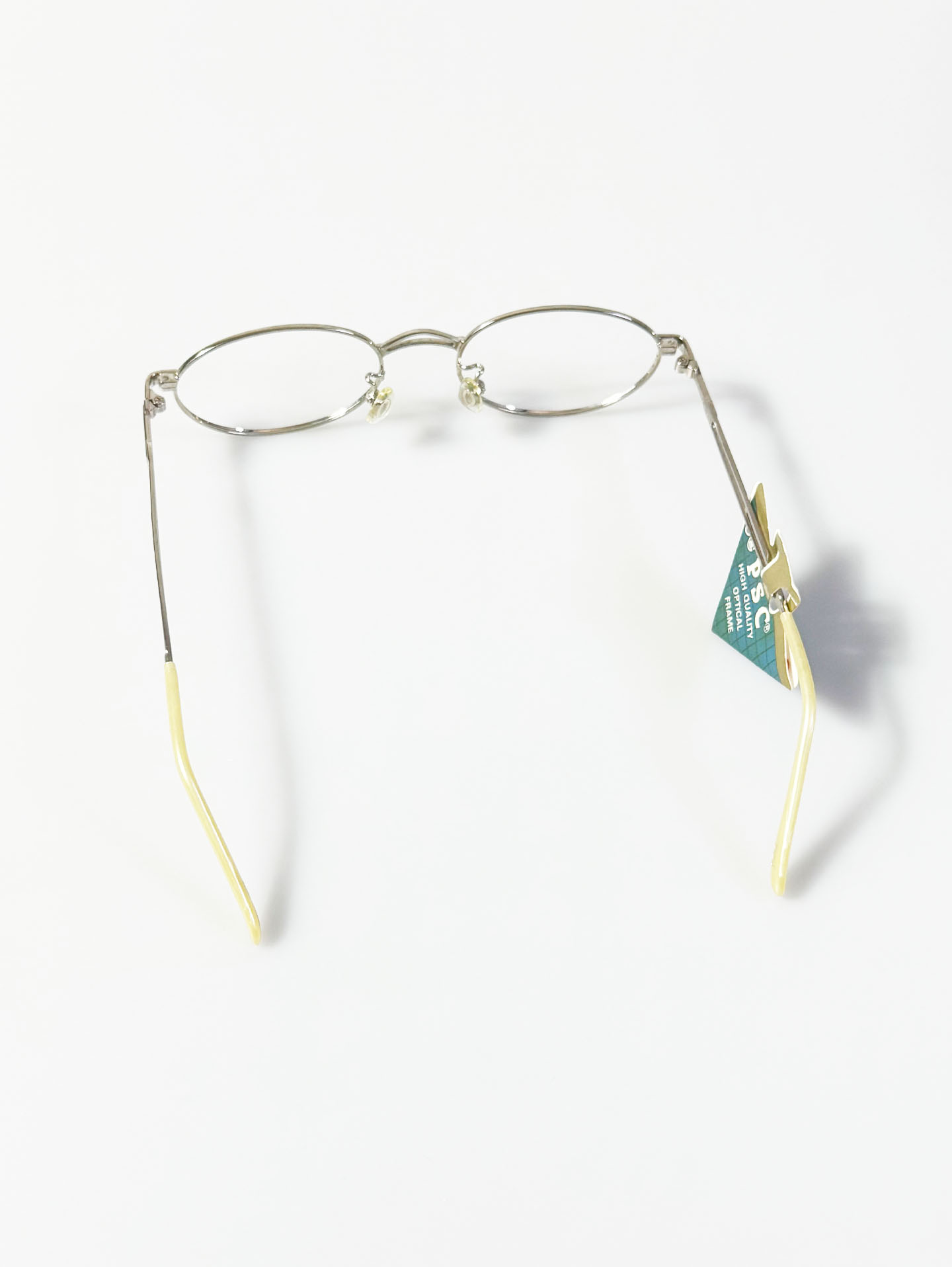 P.S.C Fashion Silver Slim Oval Metal Frame Glasses