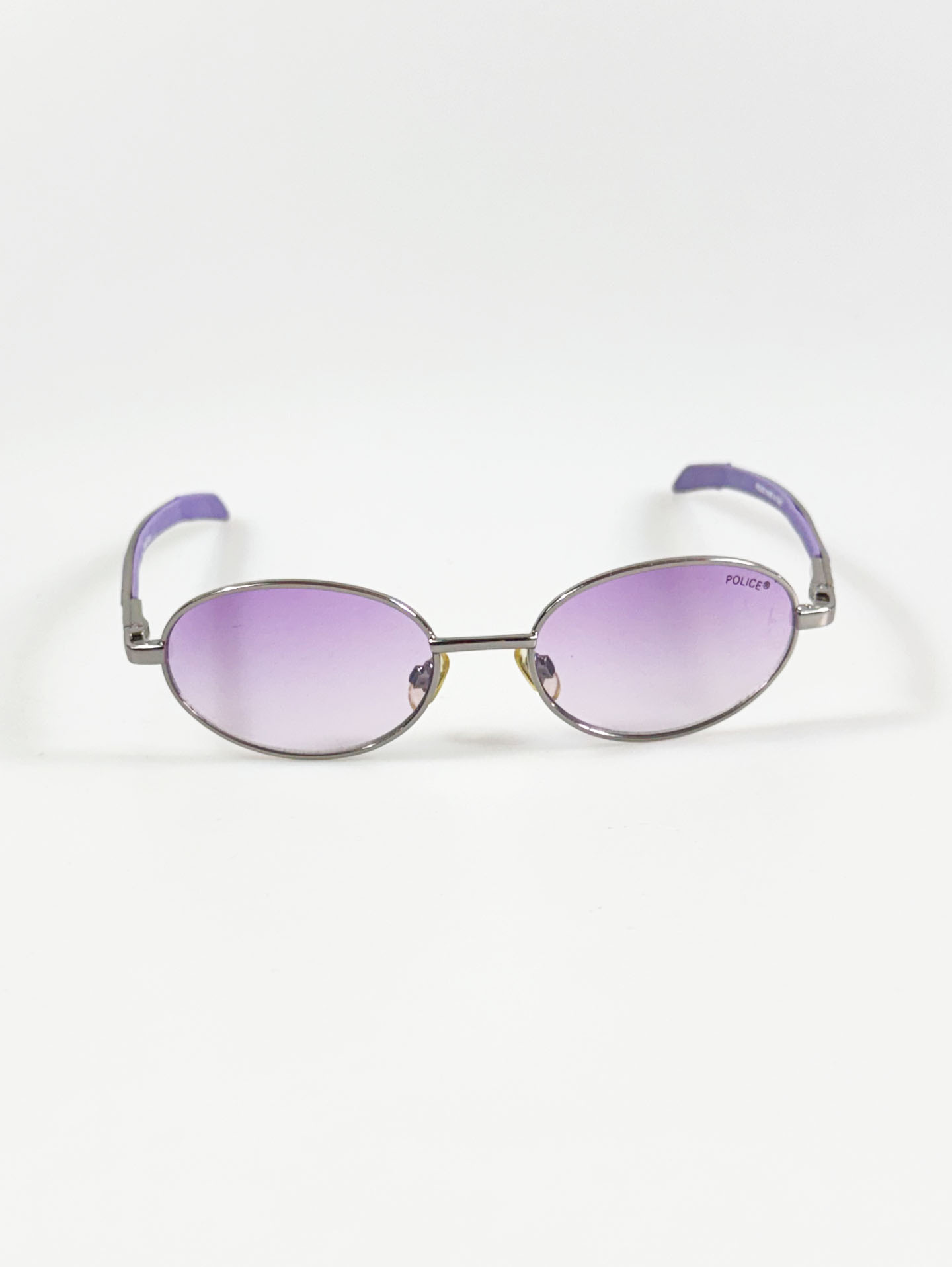 POLICE Gunmetal Slim Oval Tint Sunglasses