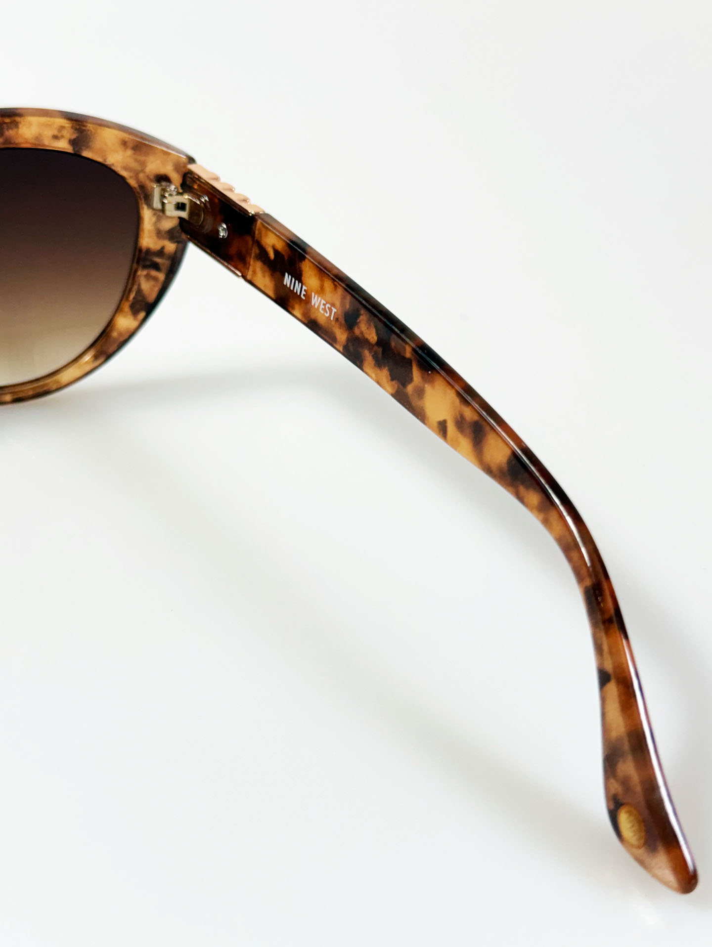 NINE WEST Tortoiseshell Cat-Eye Tint Sunglasses