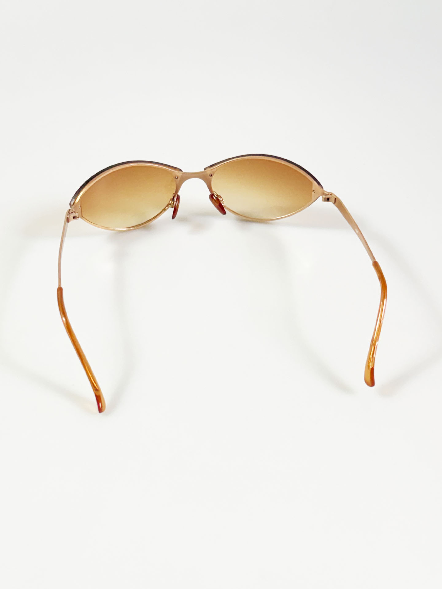 90's DACID Rimless Oval Metal Tint Sunglasses