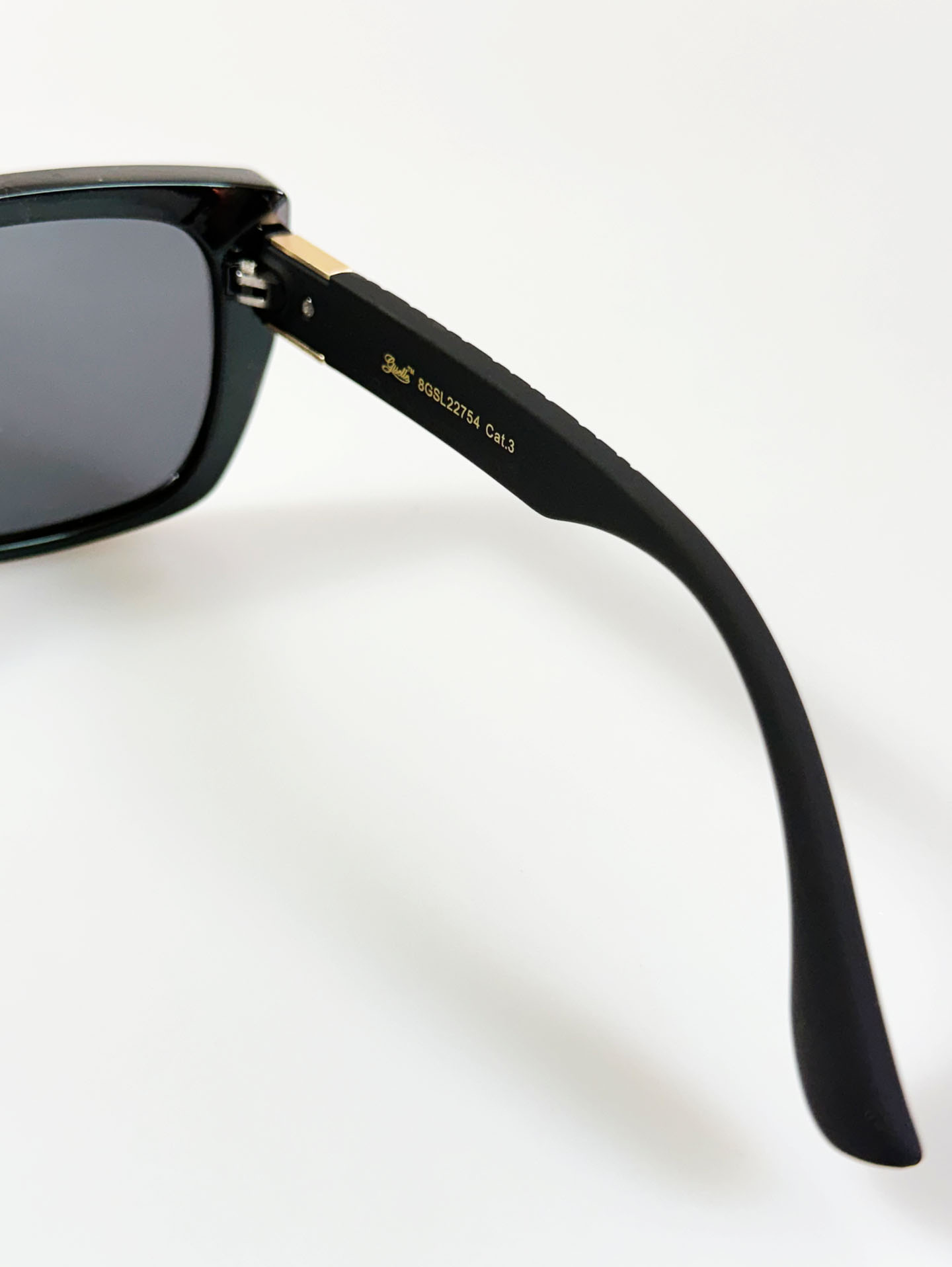 GISELLE Black Oversized Square Frame Sunglasses