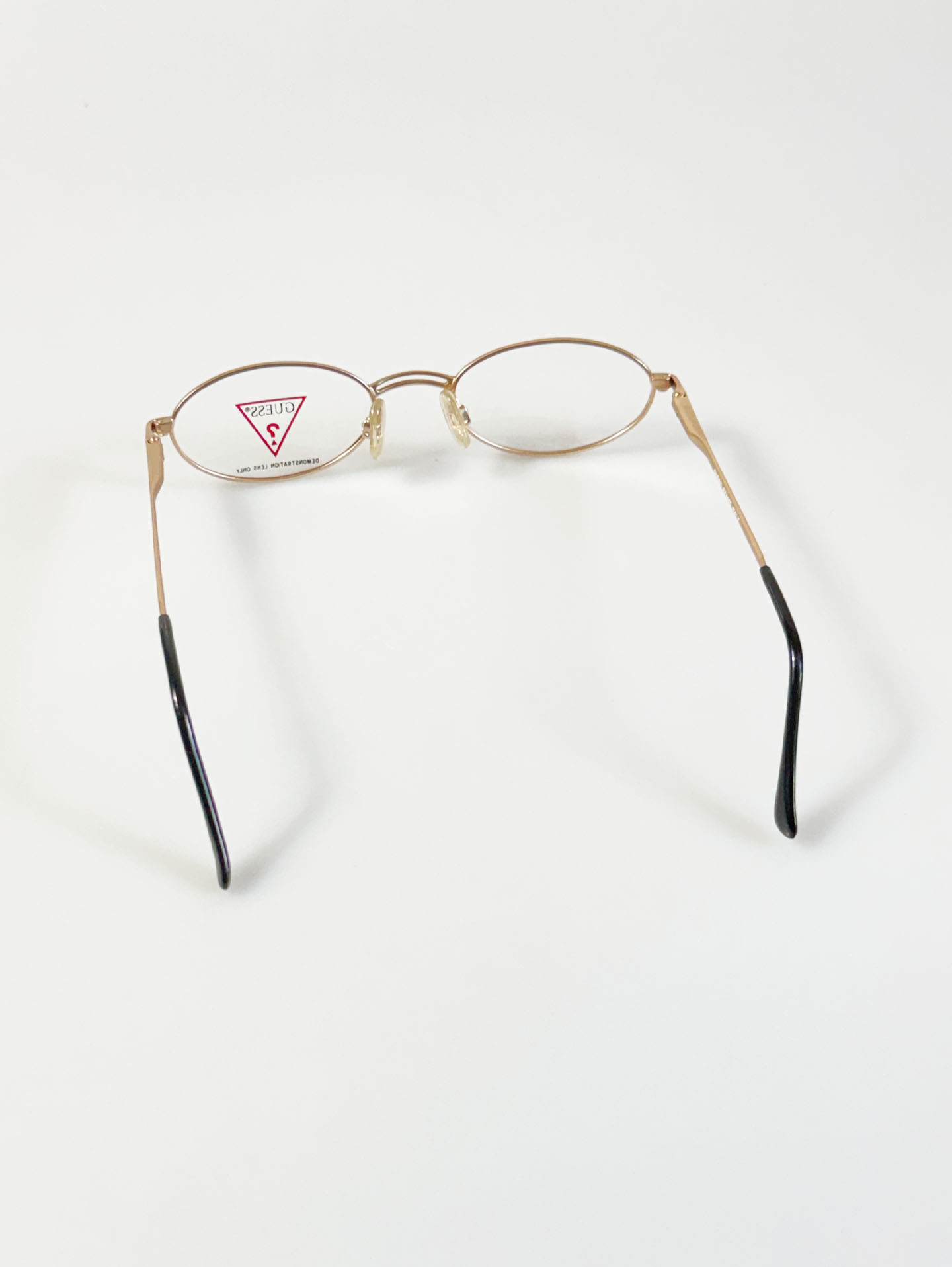 GUESS Matte Gold Slim Oval Metal Glasses