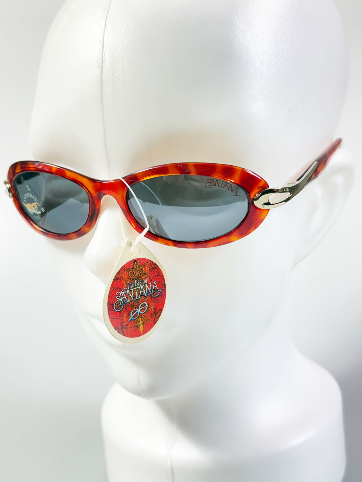 90’s SANTANA Tortoiseshell Oval Frame Sunglasses