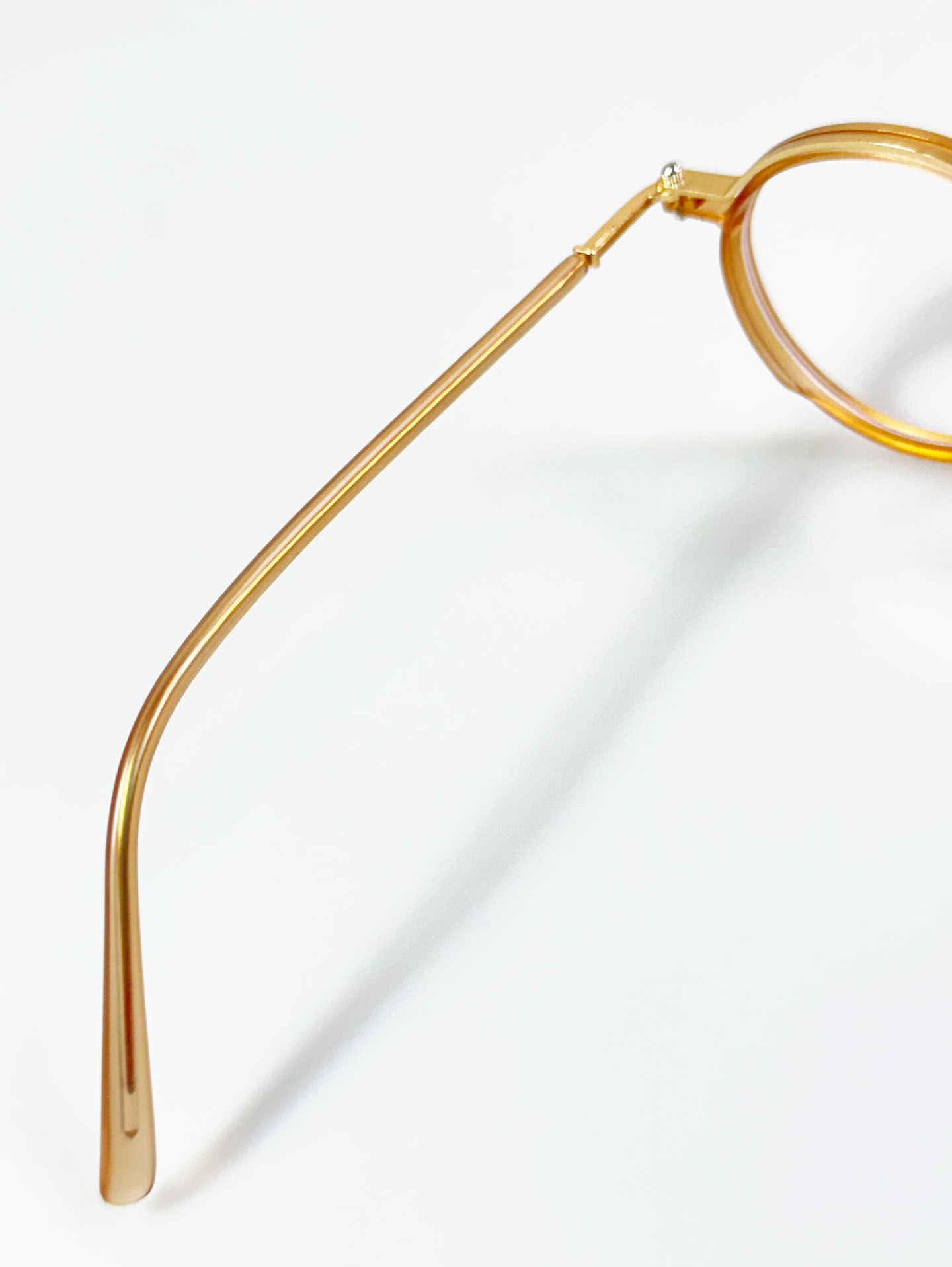 Classic Round Brown Combo Frame Glasses