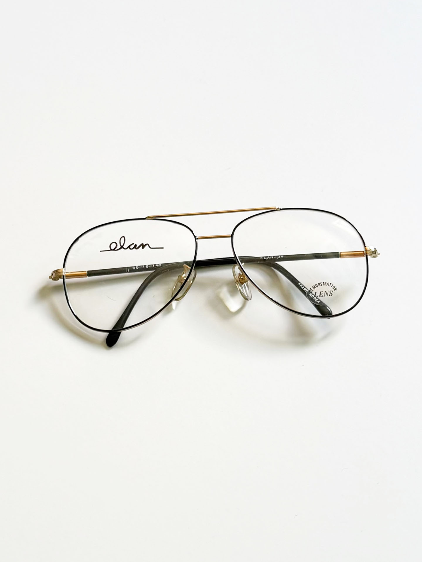 90's ELAN Gold Aviator Metal Frame Glasses
