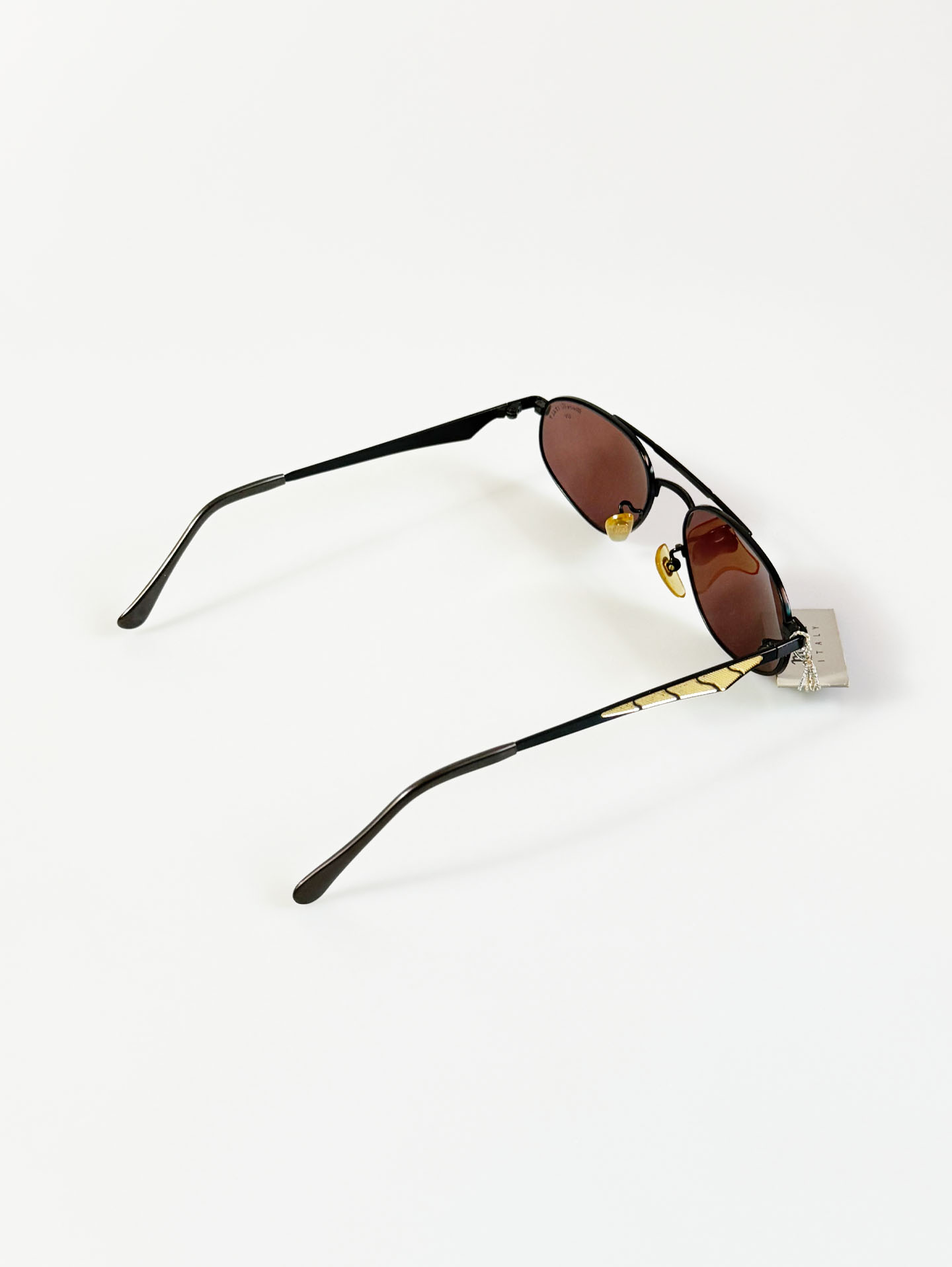 90’s Marelli Italy Black Metal Boeing Sunglasses