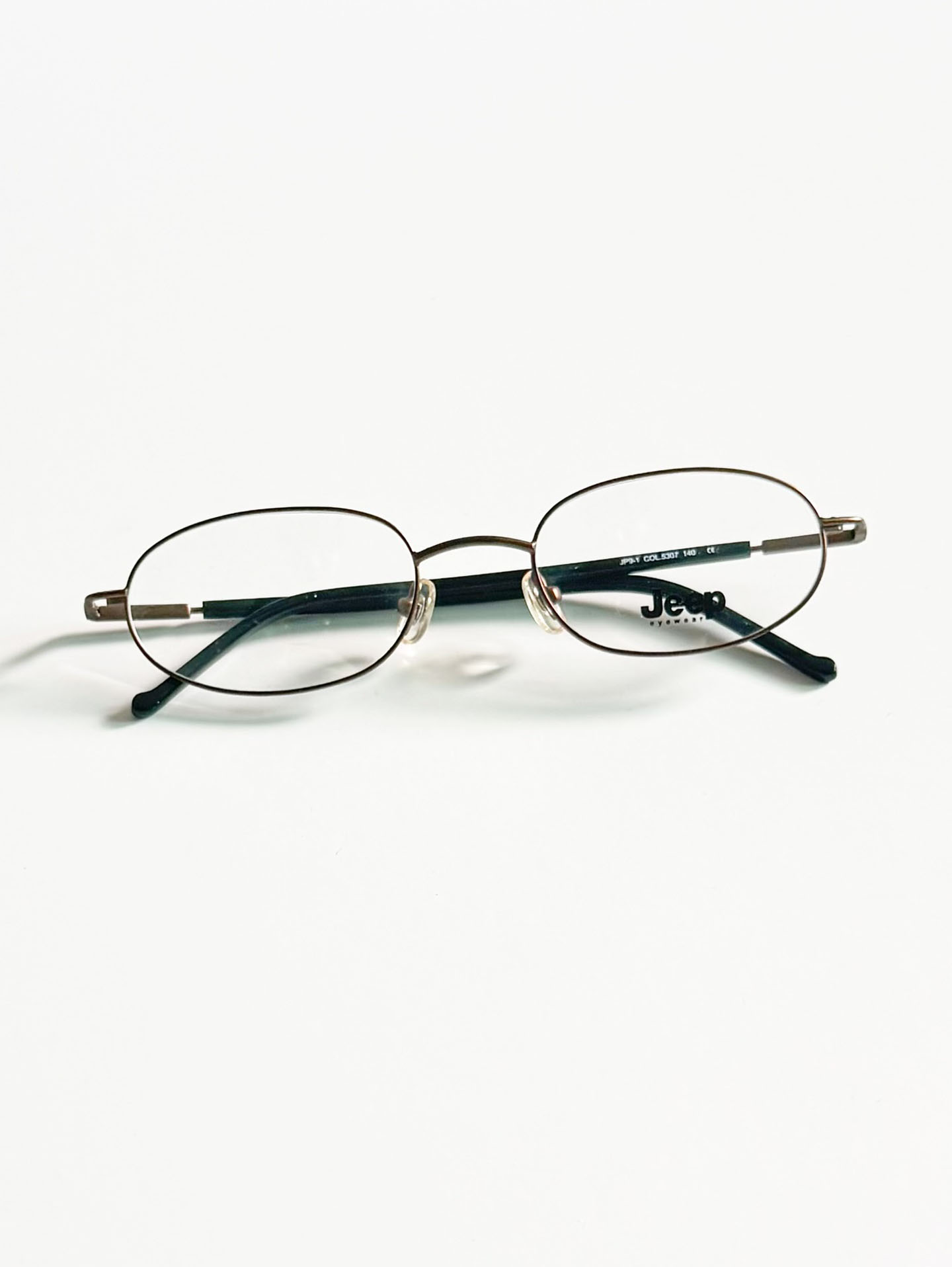 JEEP Bronze Slim Oval Metal Glasses