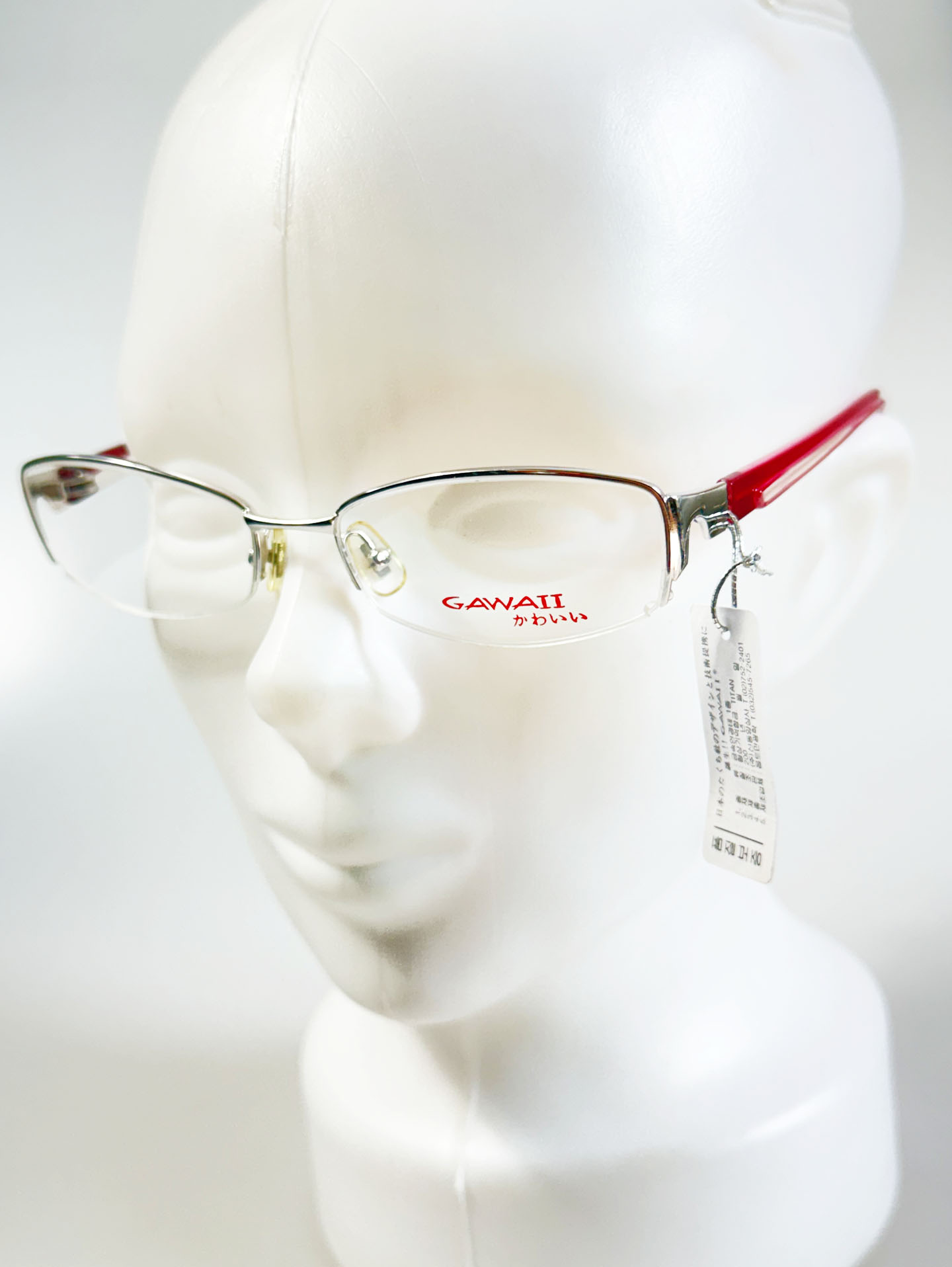 GAWAII Titanium Semi-Rimless Glasses Collection Series 02.