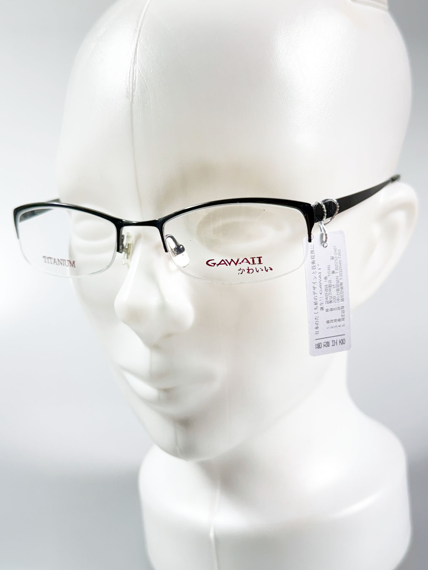 Series 01. GAWAII Vintage Titanium Semi-Rimless Eyewear Collection