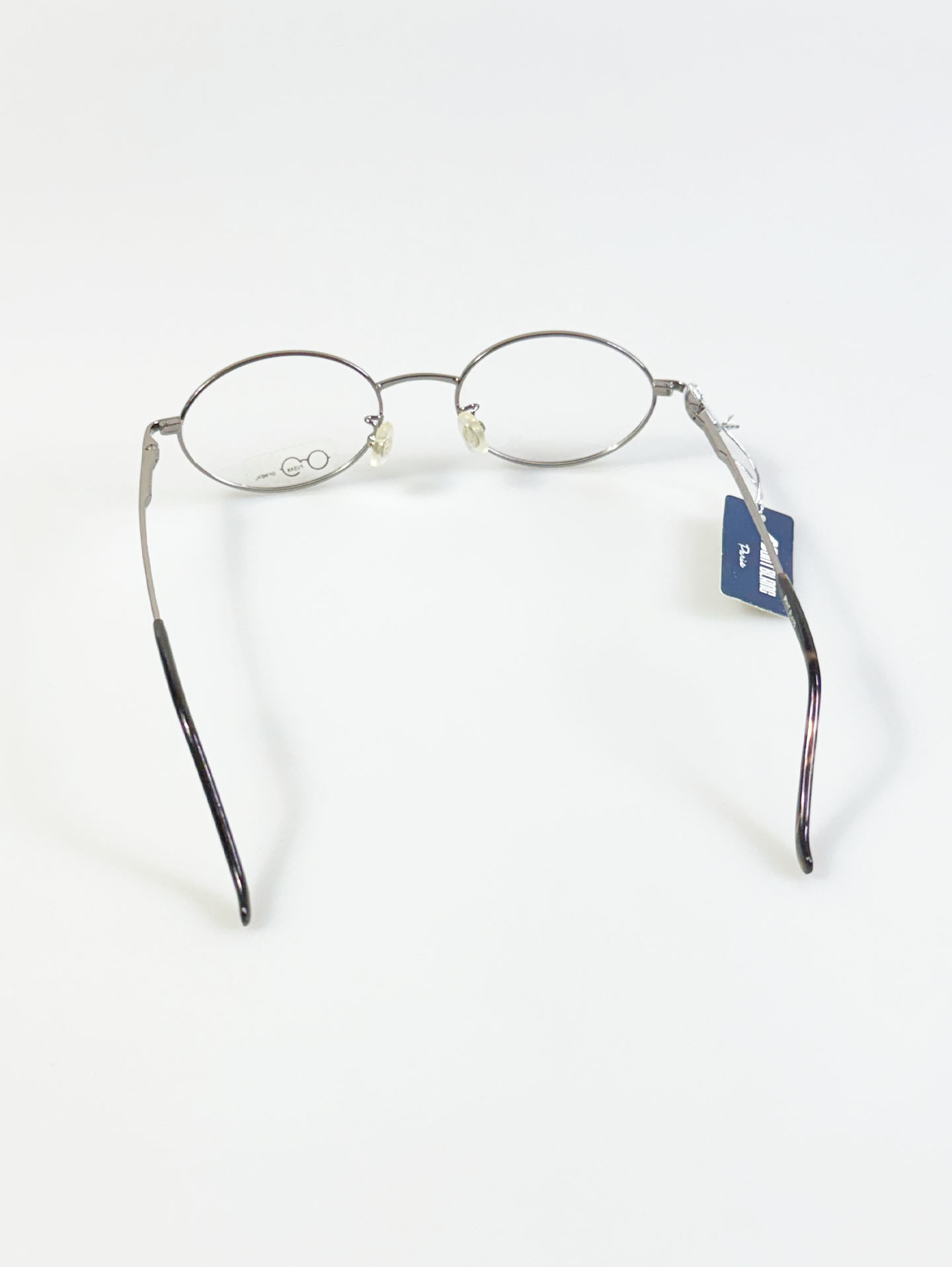 MONT BLANC PARIS Silver Slim Oval Metal Frame Glasses