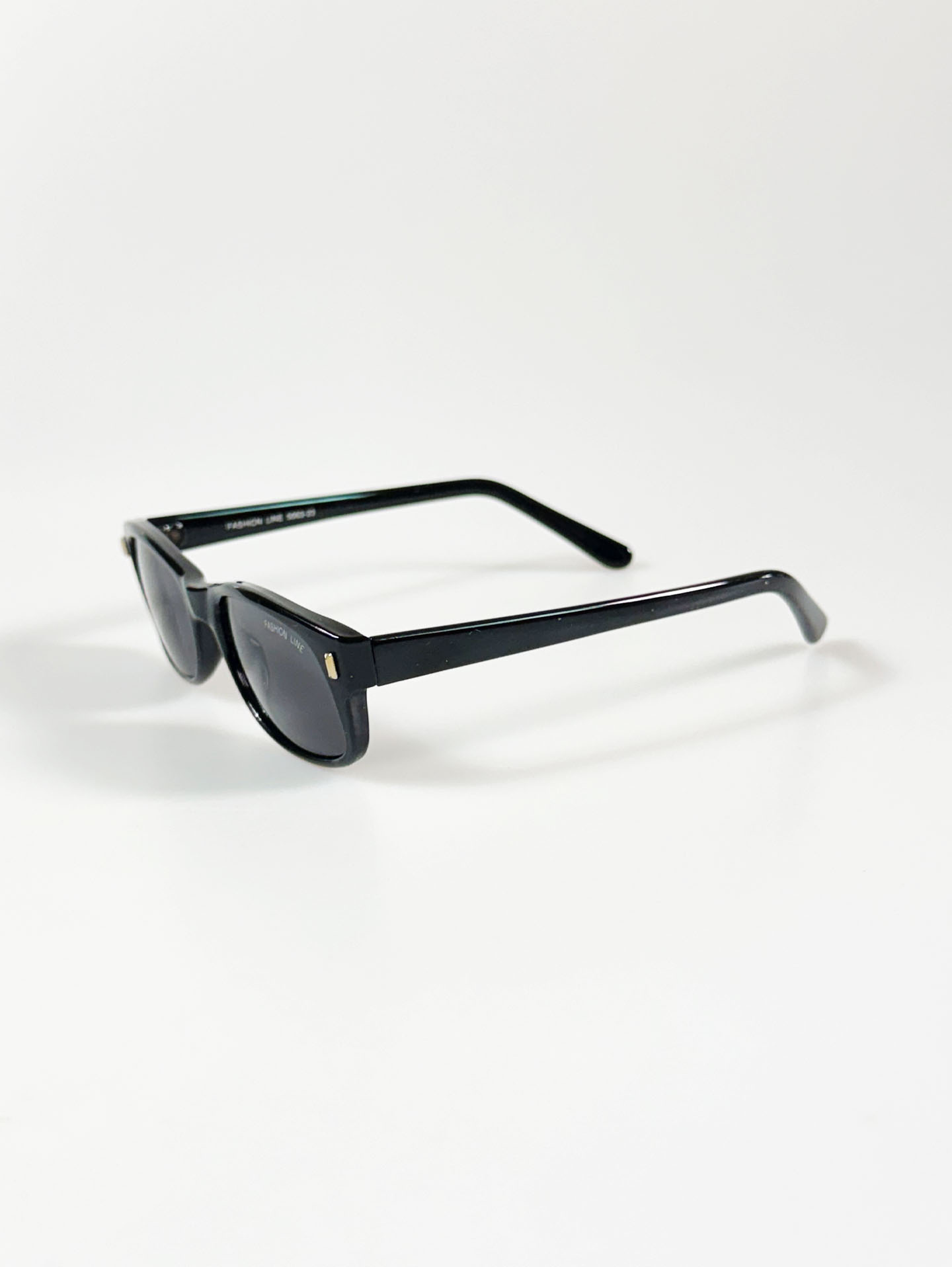 90's FASHION LINE Black Bold Square Sunglasses