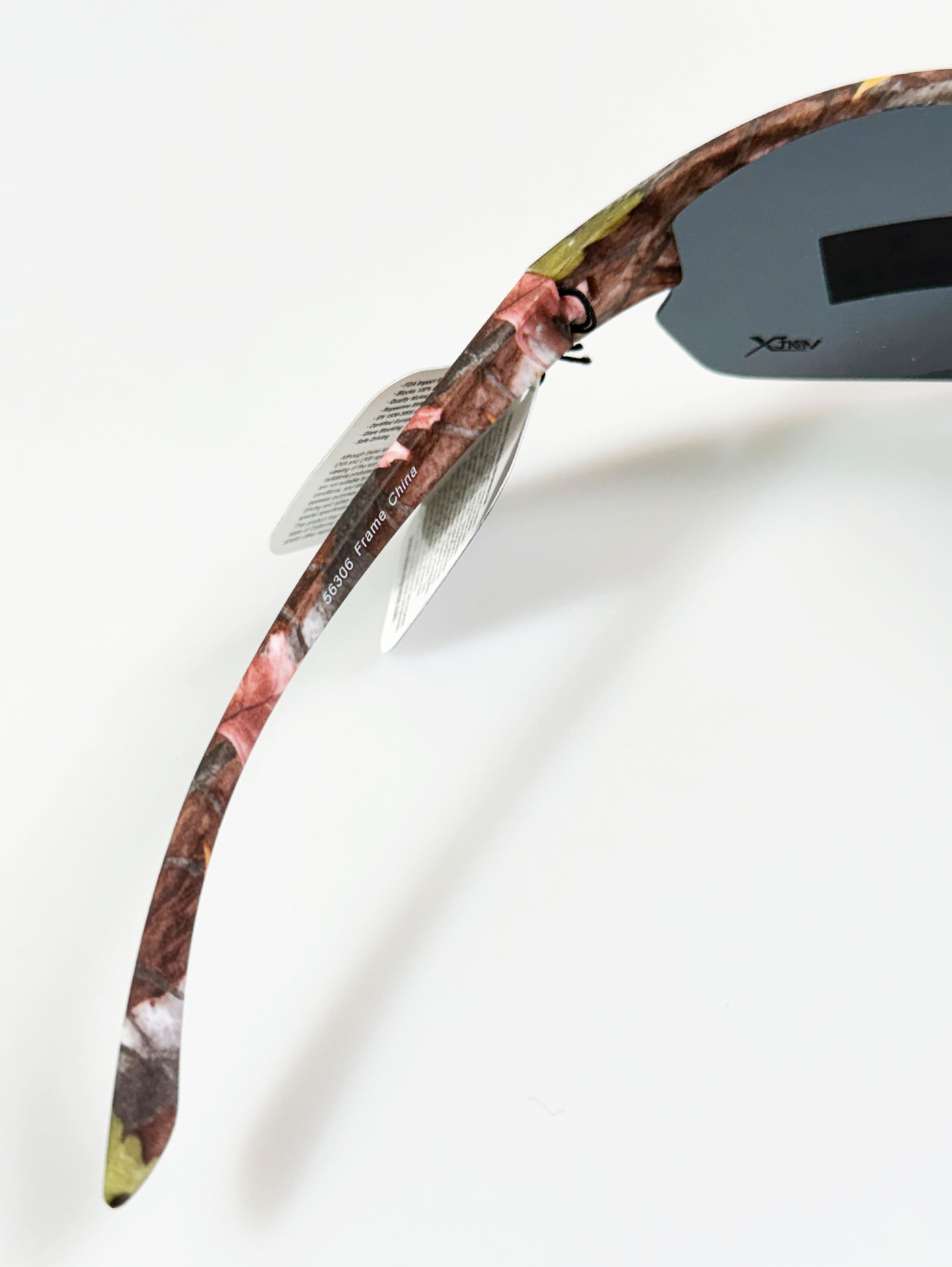 VERTX Realtree Pattern Wraparound Half-Rim Sunglasses