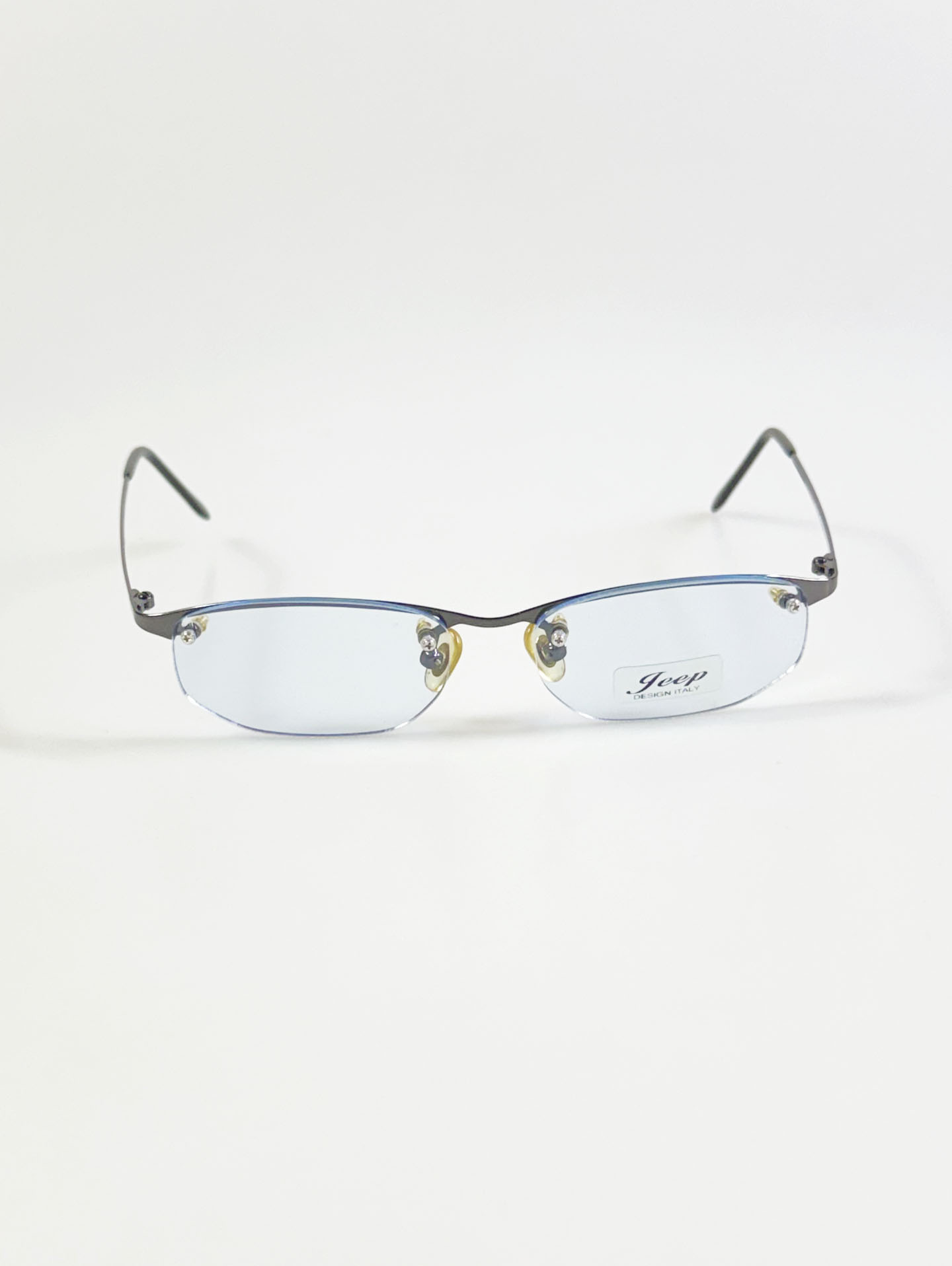 JEEP Rimless Square Gunmetal Frame Glasses