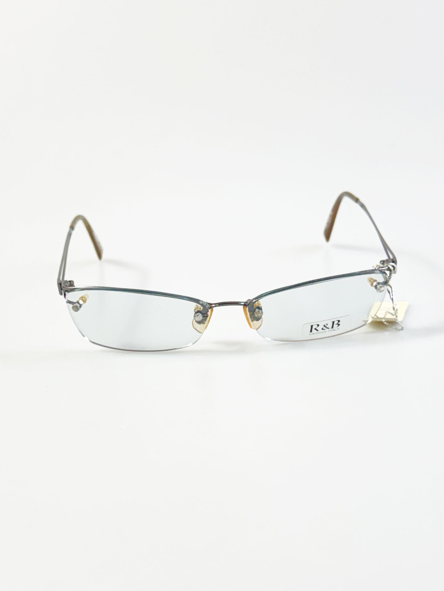 R&B Eyewear Rimless Square Metal Glasses