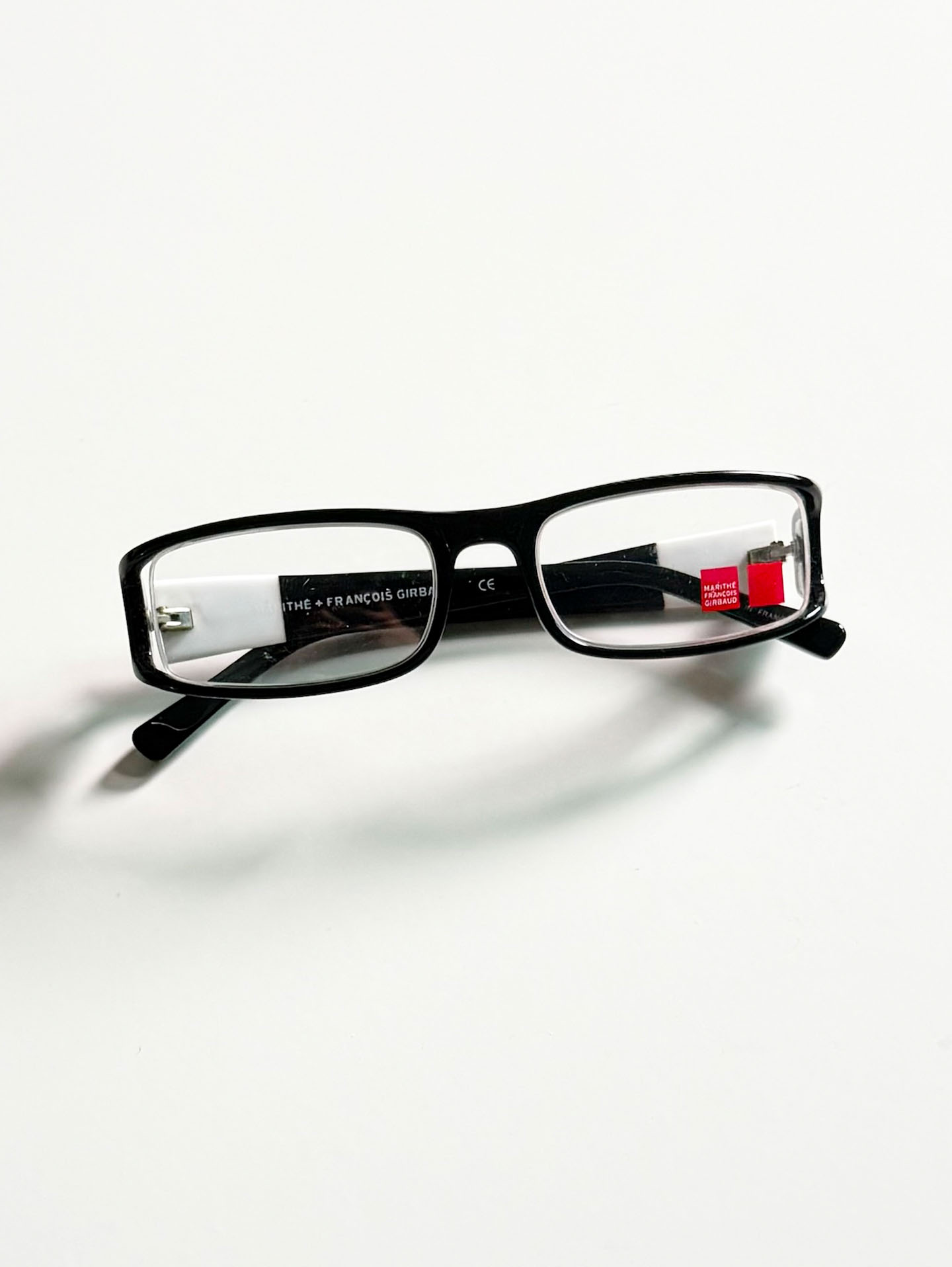MARITHÉ + FRANÇOIS GIRBAUD Black Square Horn-Rim Glasses