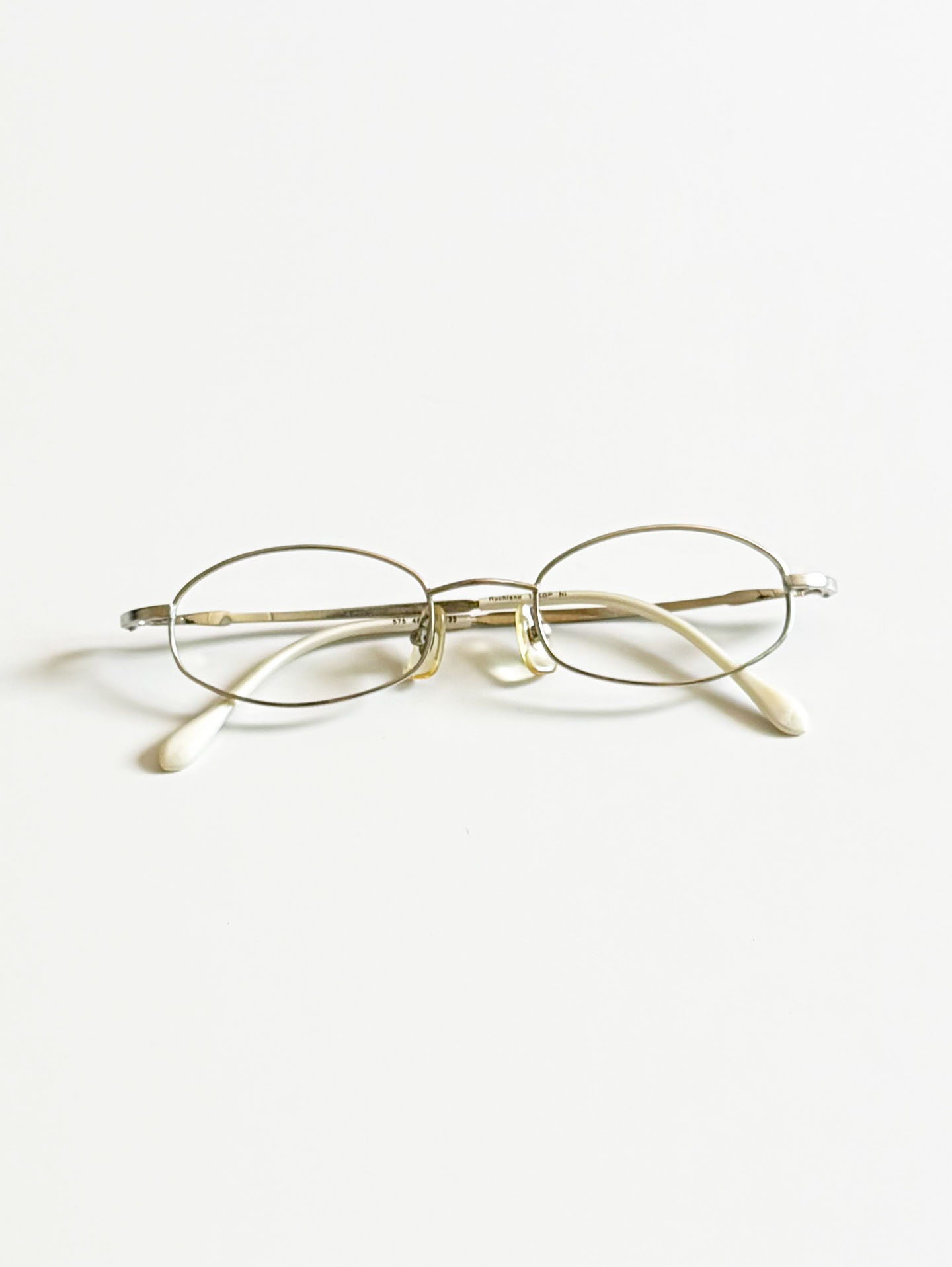 90’s RUCHIANO Silver Oval Metal Frame Glasses
