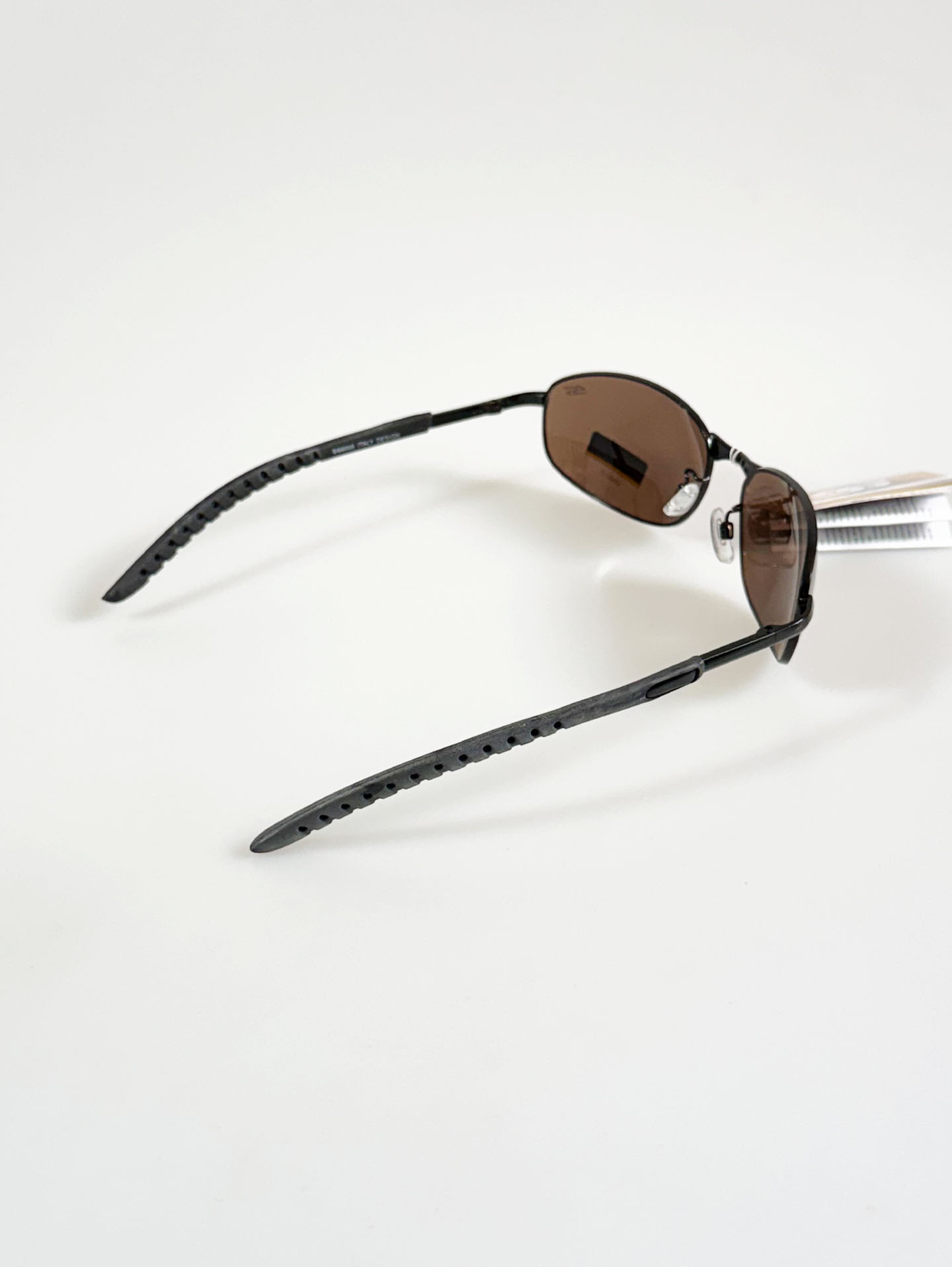 SS EYEWEAR Black Slim Square Metal Tint Sunglasses