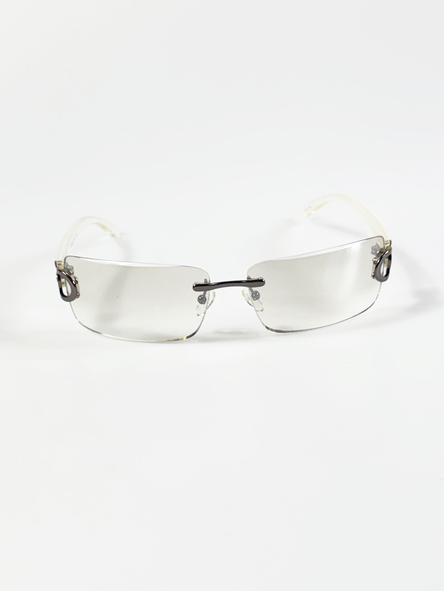 CAPRIO Rimless Square Metal Tint Sunglasses