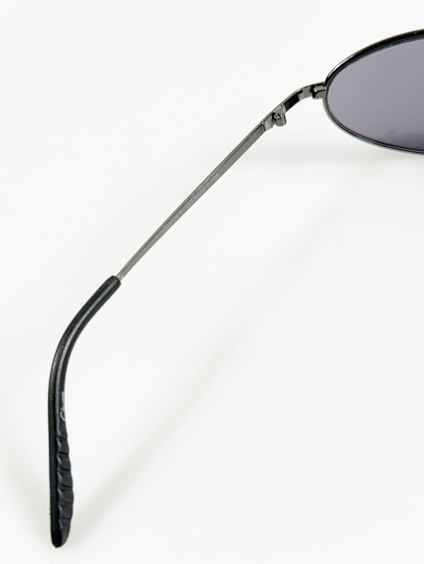 FOSTER GRANT Gunmetal Slim Oval Sunglasses