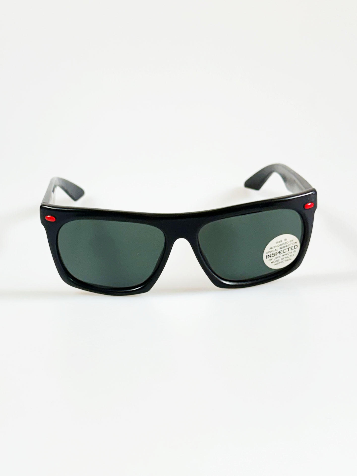 90's PICASO Black Bold Square Frame Sunglasses