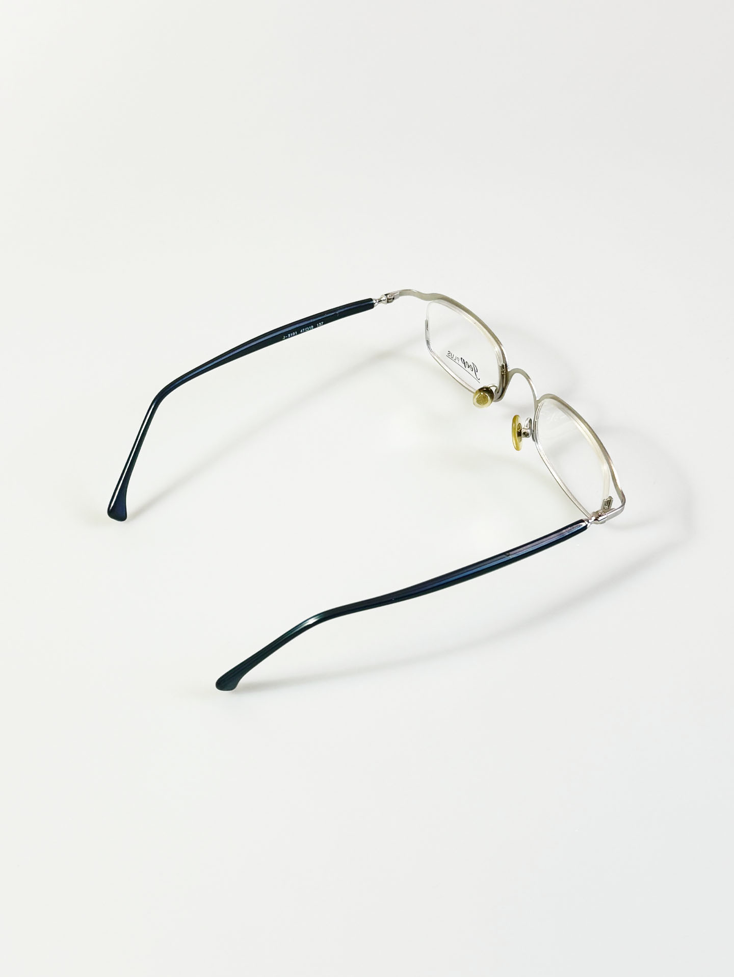 JEEP Silver Slim Square Metal Glasses