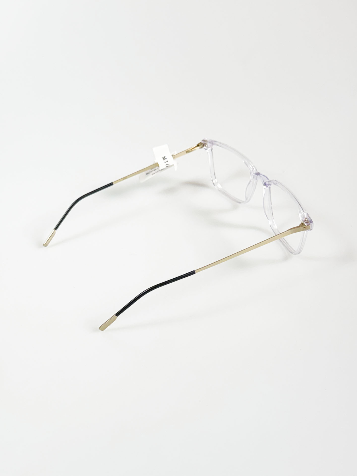 MOLESKINE EYEWEAR Crystal Clear Square Acetate Combo Frame Glasses