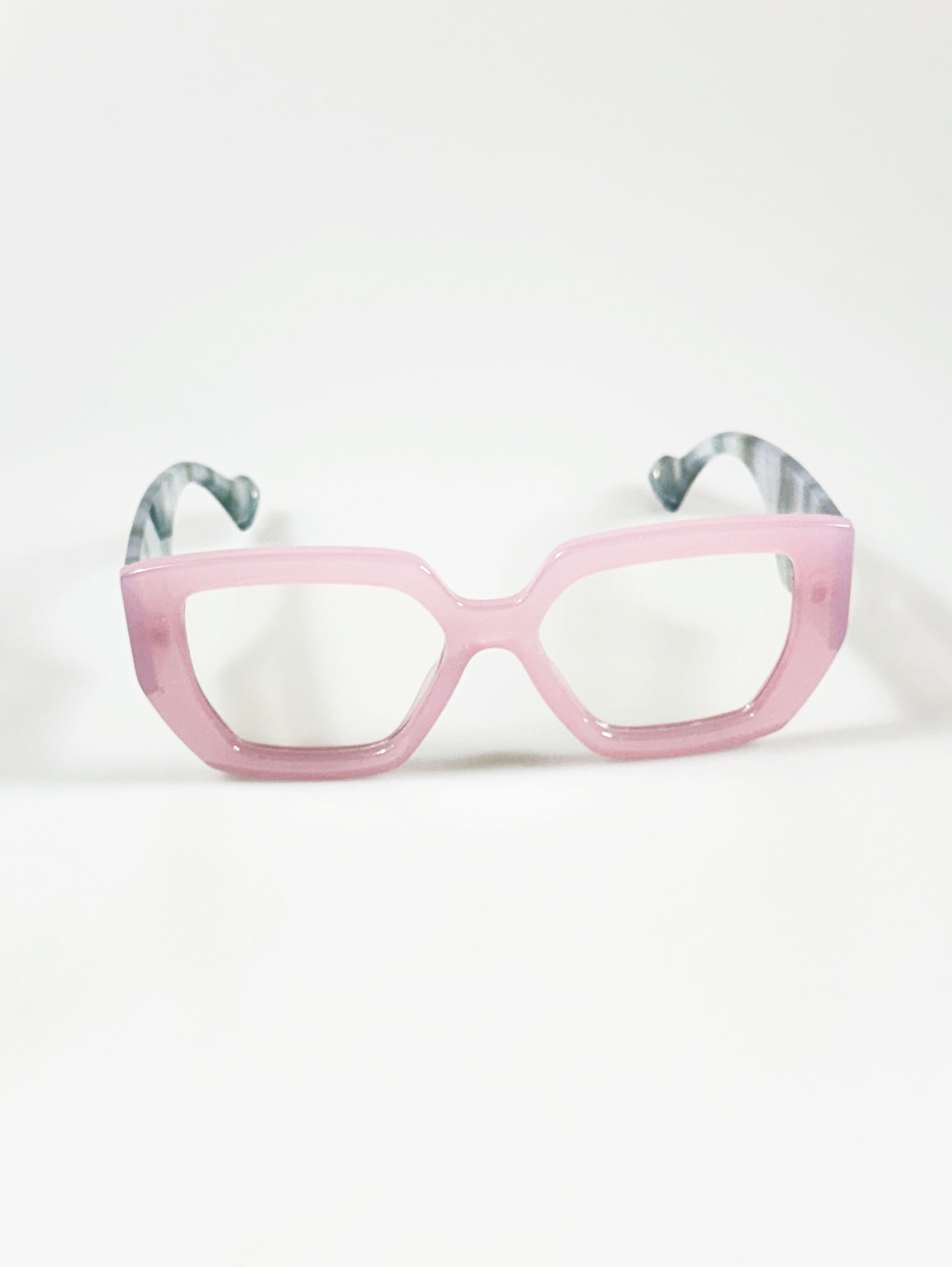 Pastel Pink Oversized Bold Square Sunglasses