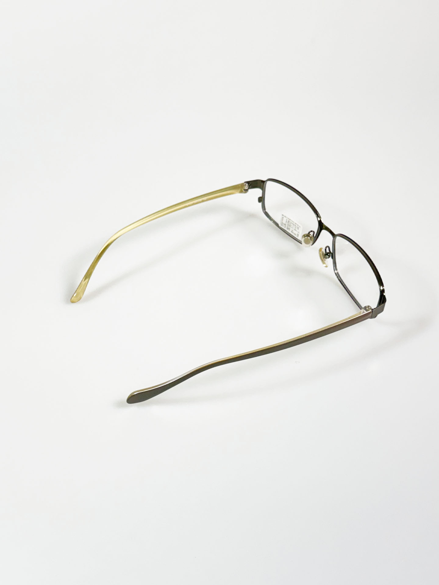 EPILOGUE Slim Metal Square Frame Glasses